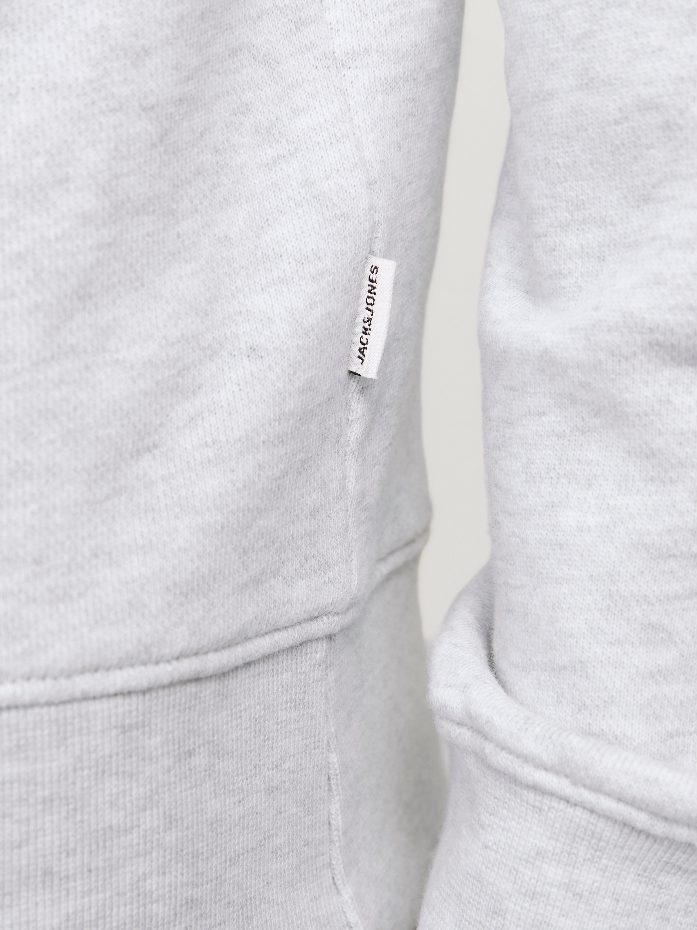 Jack & Jones Kapuzensweatshirt »JJBEAU – Sweater mit Logodruck, Slim Fit und Baumwolle«, unifarben, modisch, slim fit, angeraute Sweatware, Kapuze