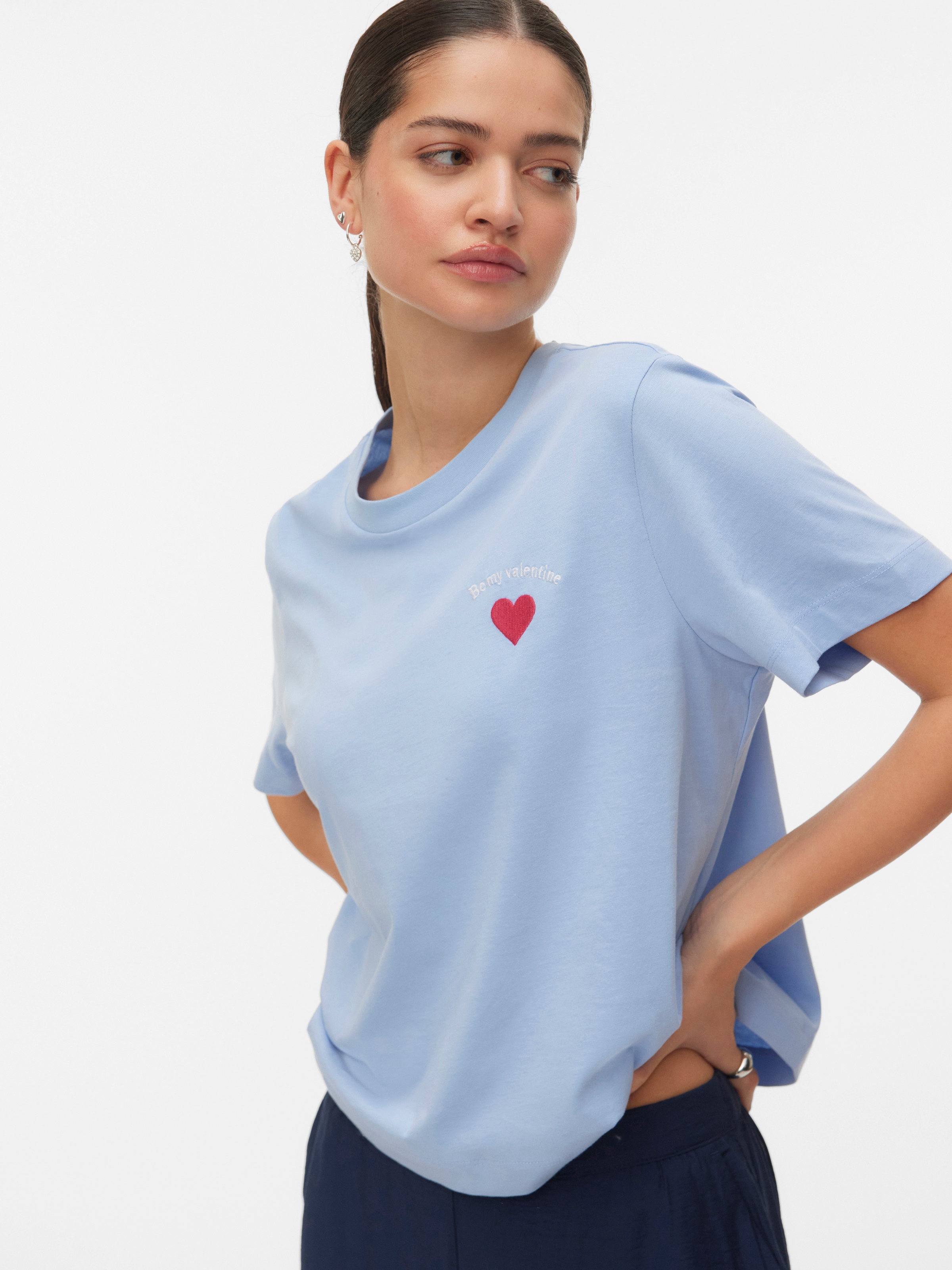 Image of Vero Moda T-Shirt "VMSOPHIE METTE SS TOP BOX JRS GA" Baumwolle