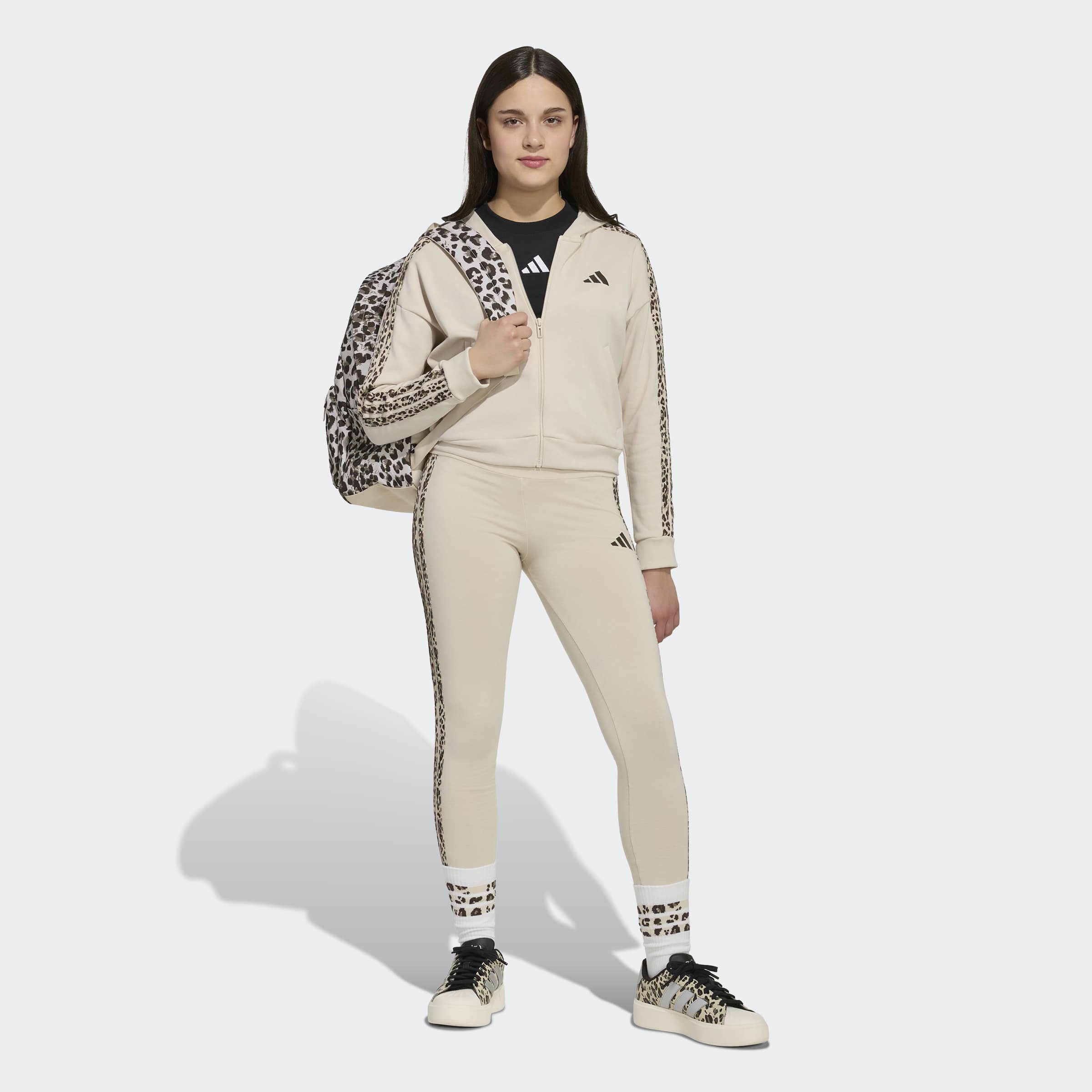 adidas Sportswear Leggings »ANIMAL«  pour enfants, style sportif, en coton et élasthanne