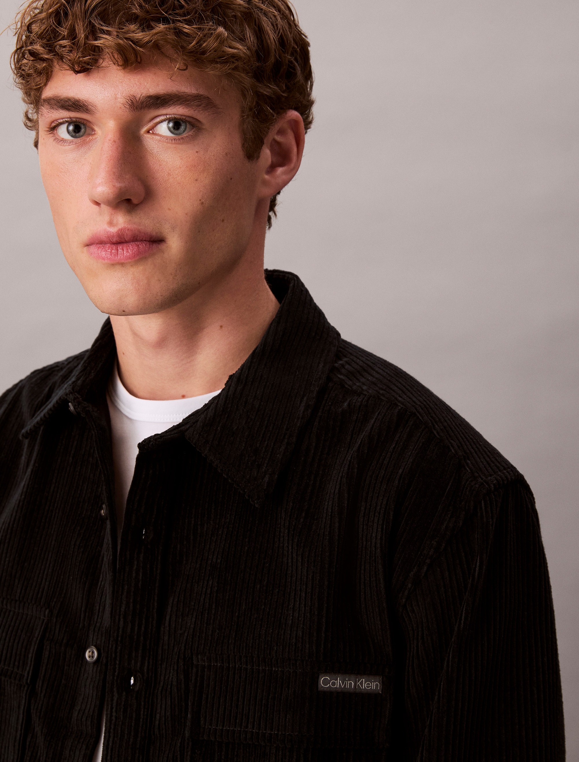 Calvin Klein Jeans Chemise à manches longues relaxed fit, normaler Hemdkragen, mit Brusttaschen