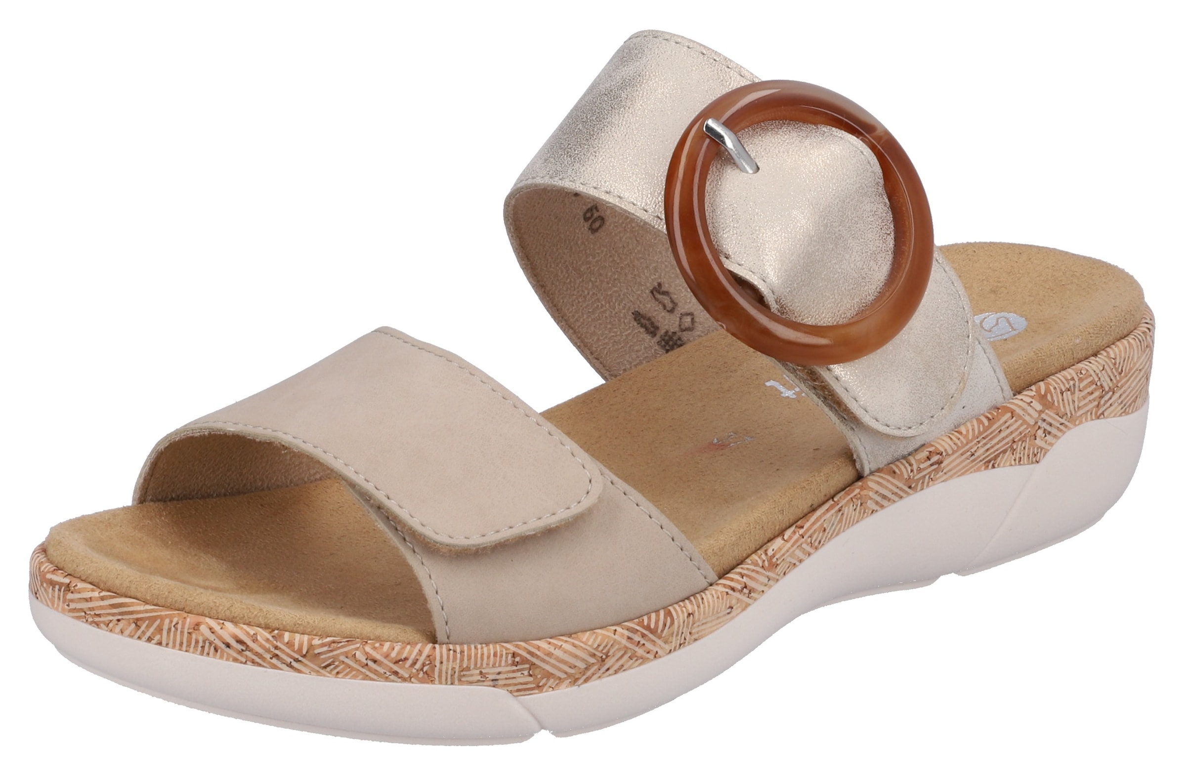 Image of Remonte Pantolette Keilabsatz, Sommerschuh, Schlupfschuh mit Wechselfussbett