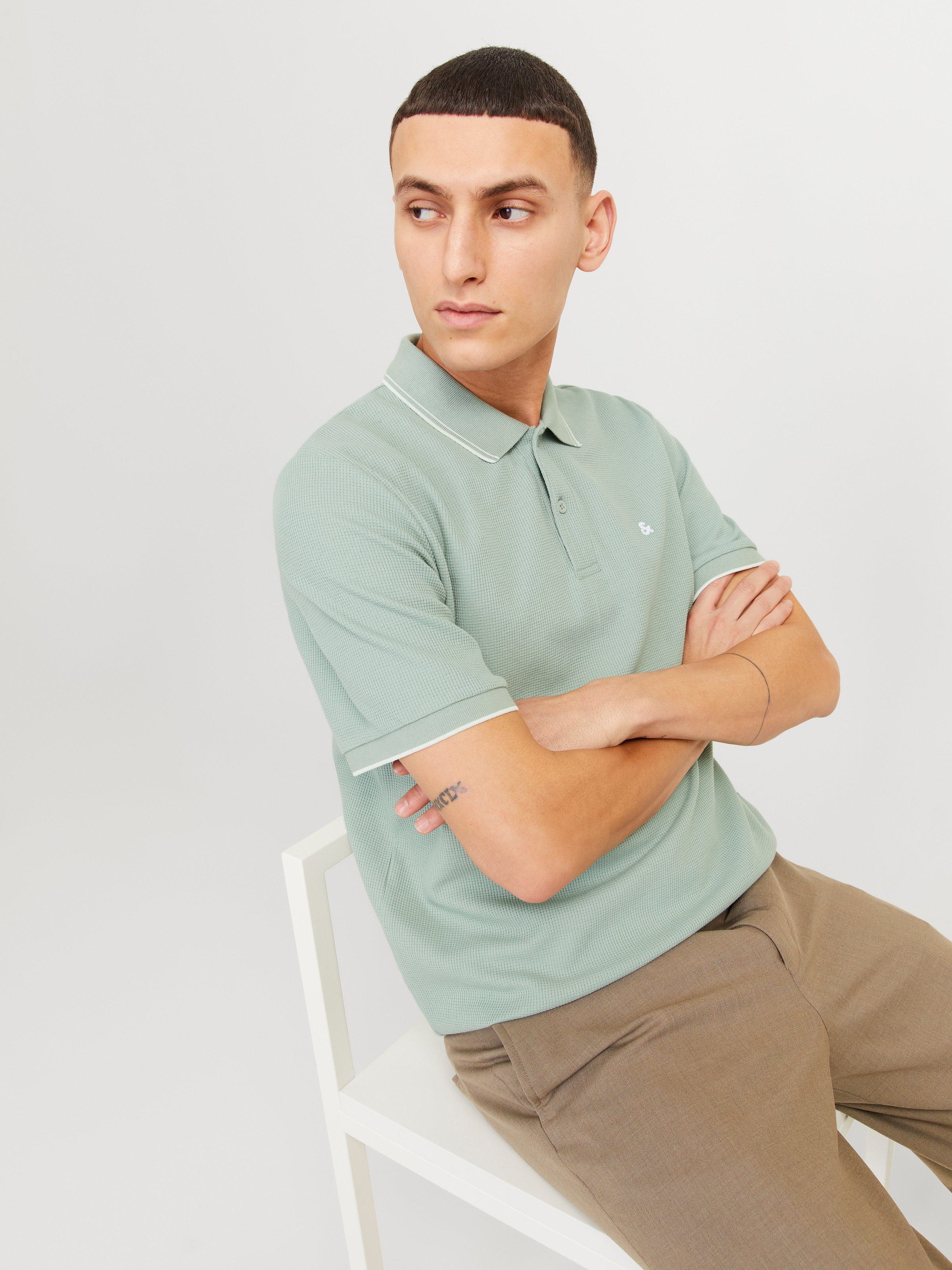Jack & Jones Poloshirt »JJEAUSTIN POLO SS NOOS«, mit Logo Stickerei