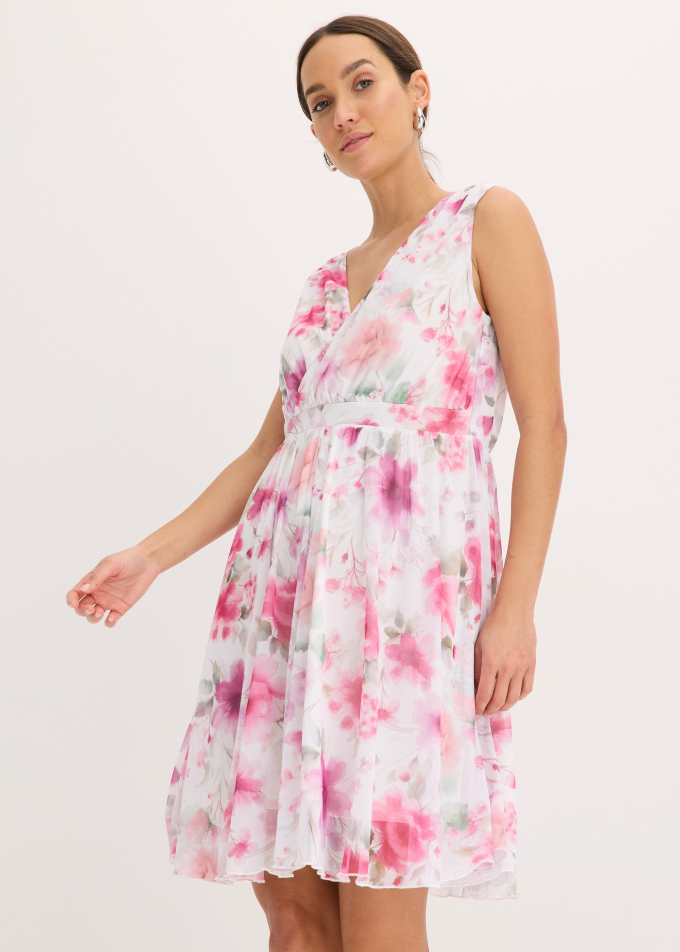 Image of bonprix Minikleid in Wickeloptik, aus Polyester und Elasthan, ausgestellte Passform