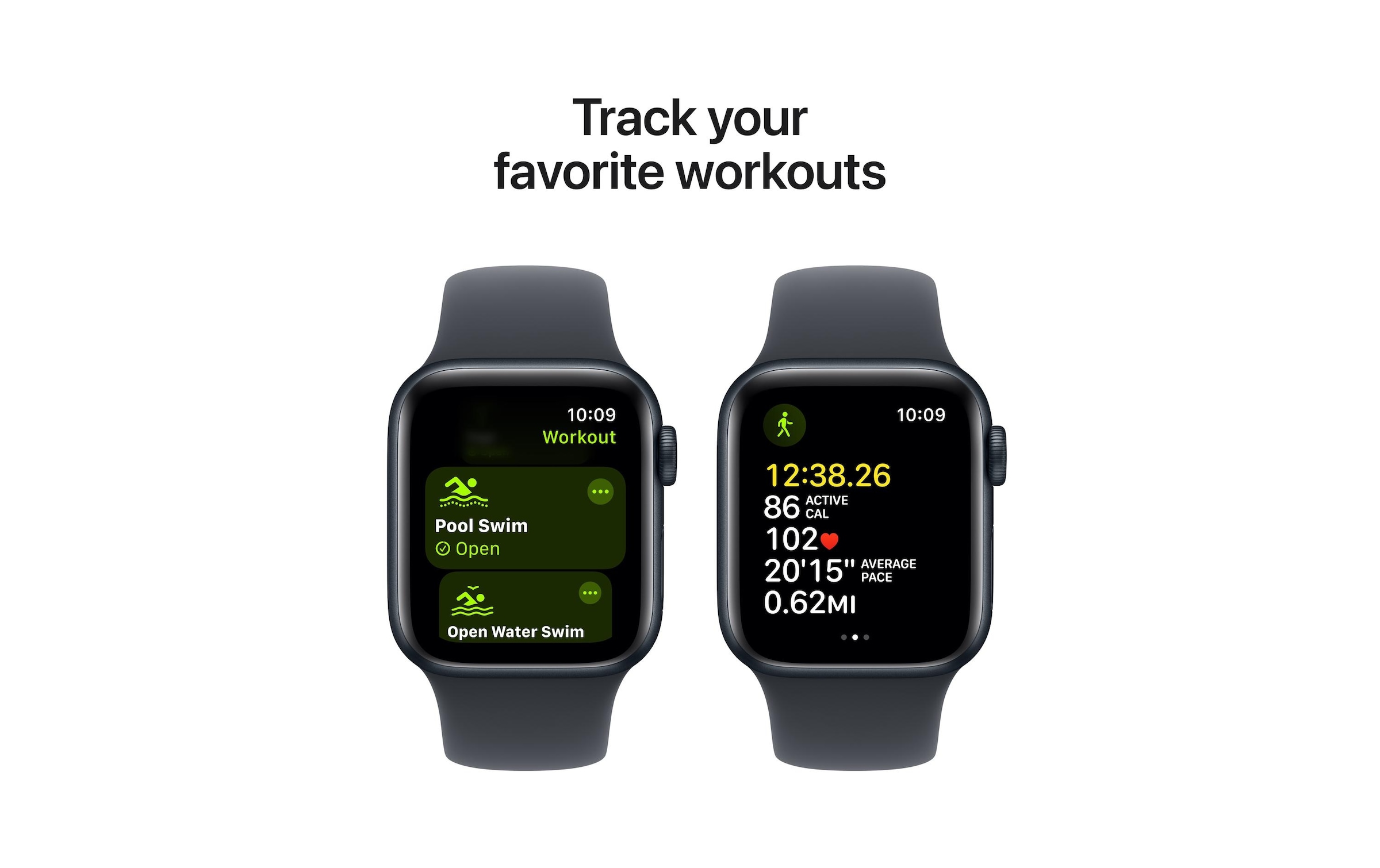 Apple Watch SE (2024), 40 mm, GPS + Cellular, Sport Band S/M, Mitternacht