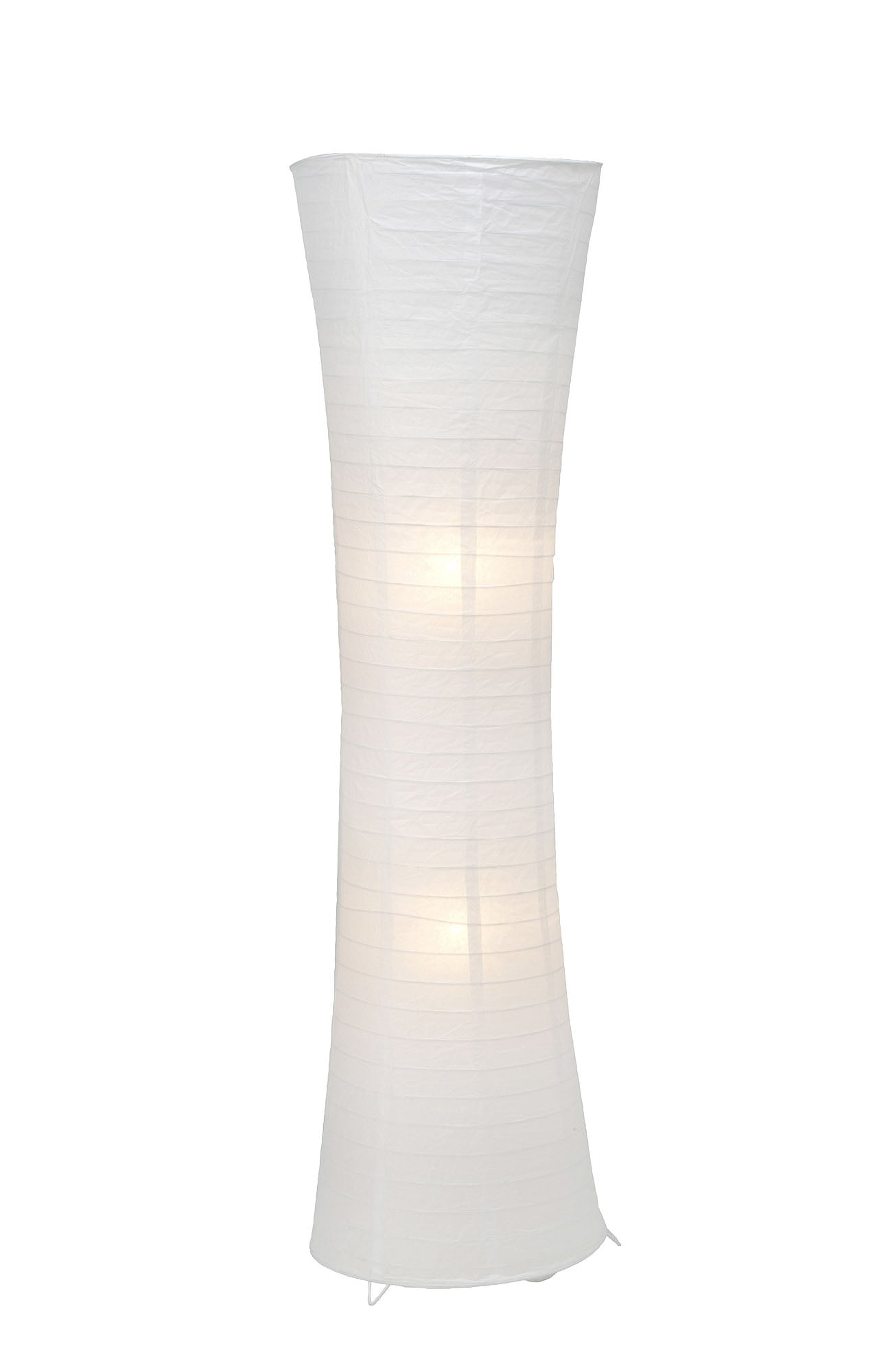 Brilliant Stehlampe »Becca«, 2 flammig-flammig, 125 cm Höhe, 35 cm Breite, 2 x E27, Metall/Papier, weiss