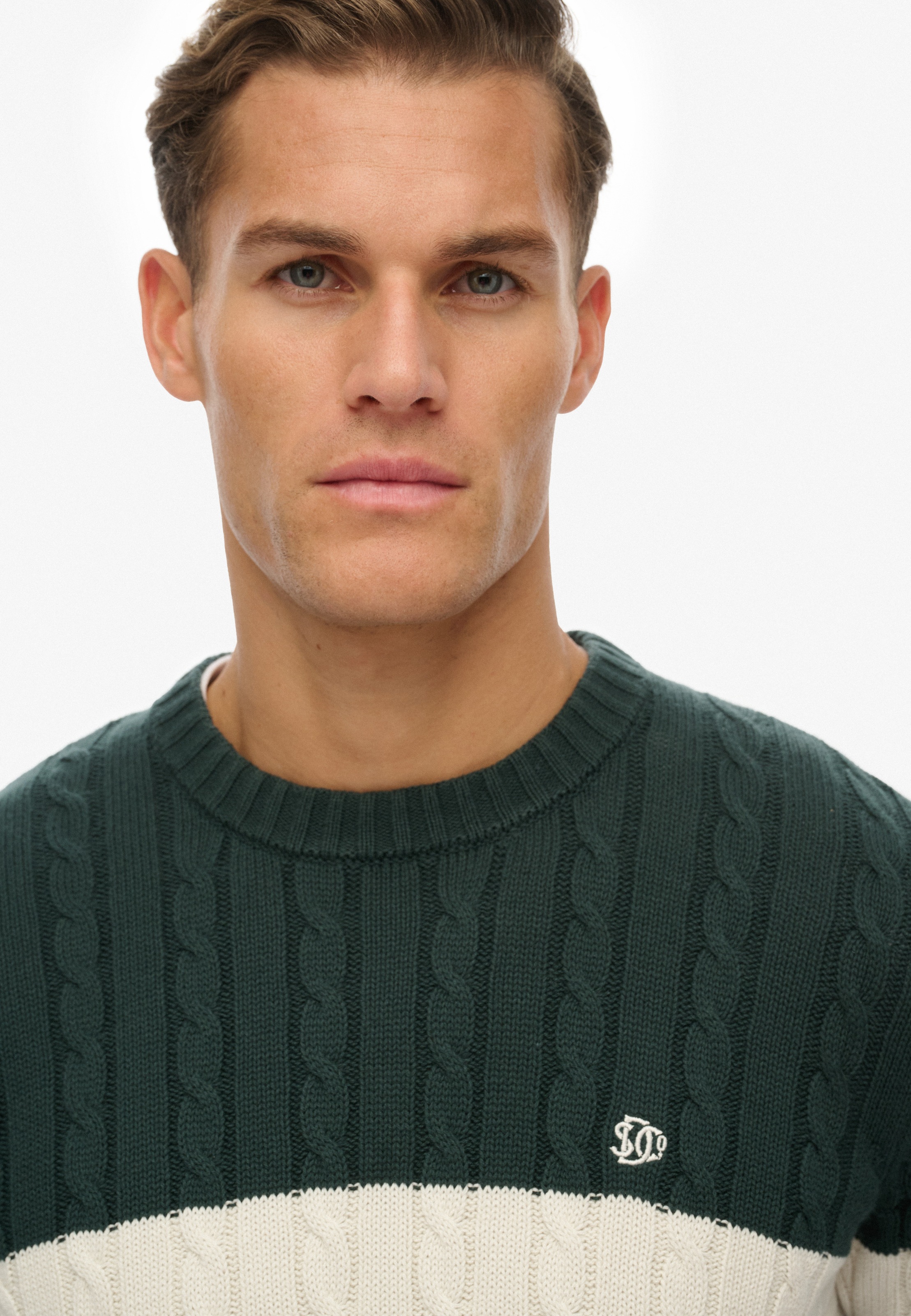 Superdry Strickpullover »Cotton Stripe Cable Jumper«