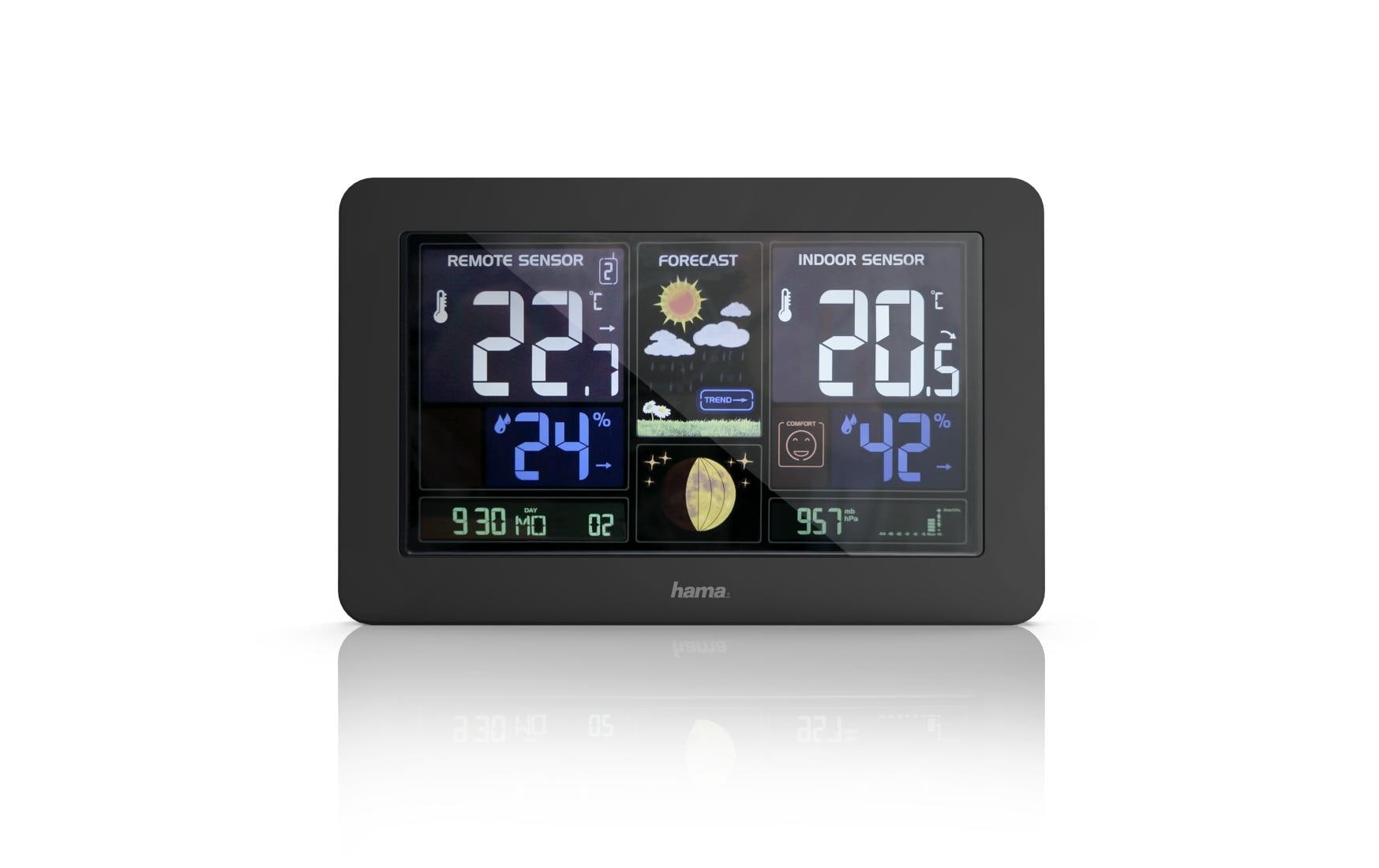 Hama Funkwetterstation »Premium mit LED-Farbdisplay« ()