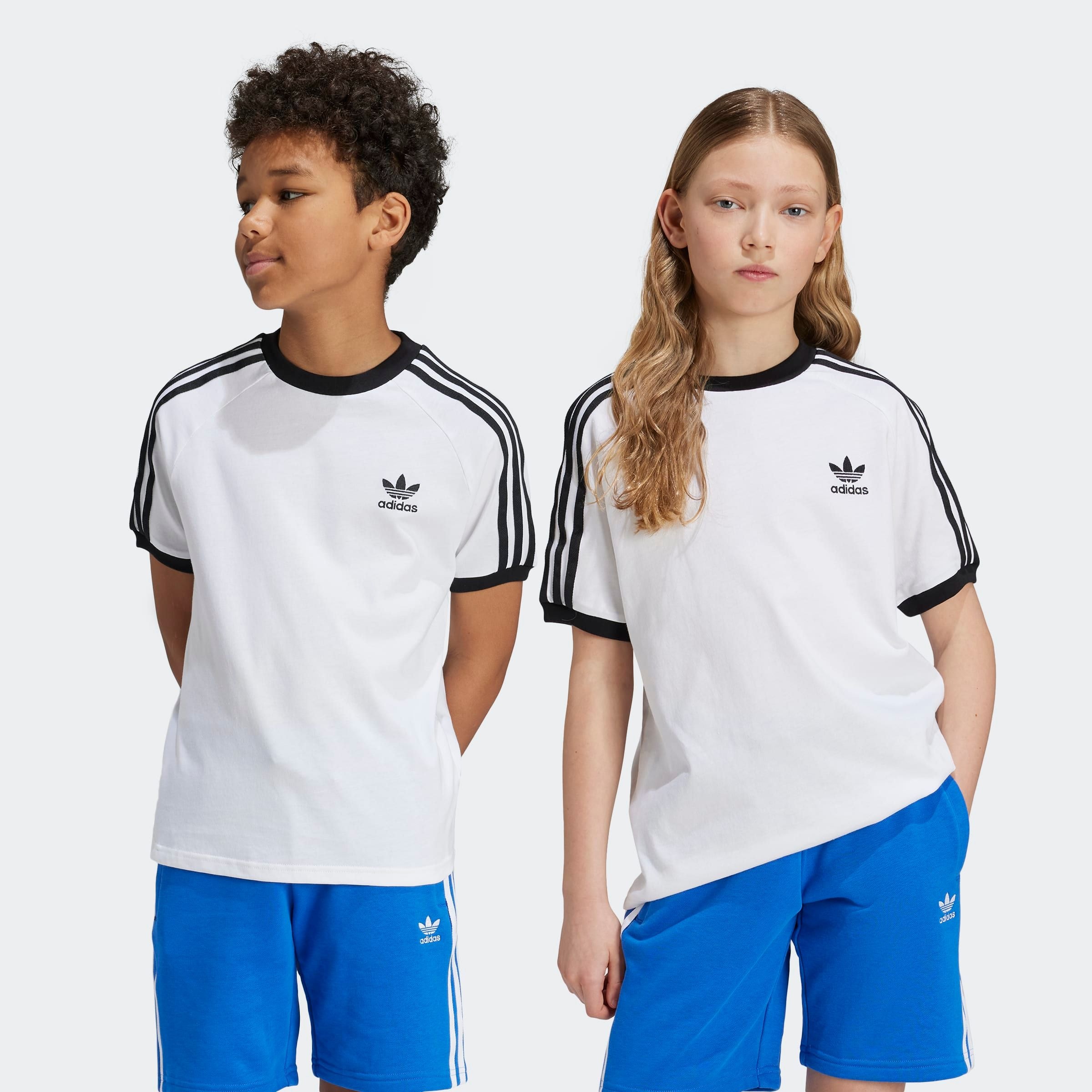 Image of adidas Originals T-Shirt "3 STRIPE TEE" sportlicher Stil, mit kurzen Ärmeln, für Kinder, aus Baumwolle