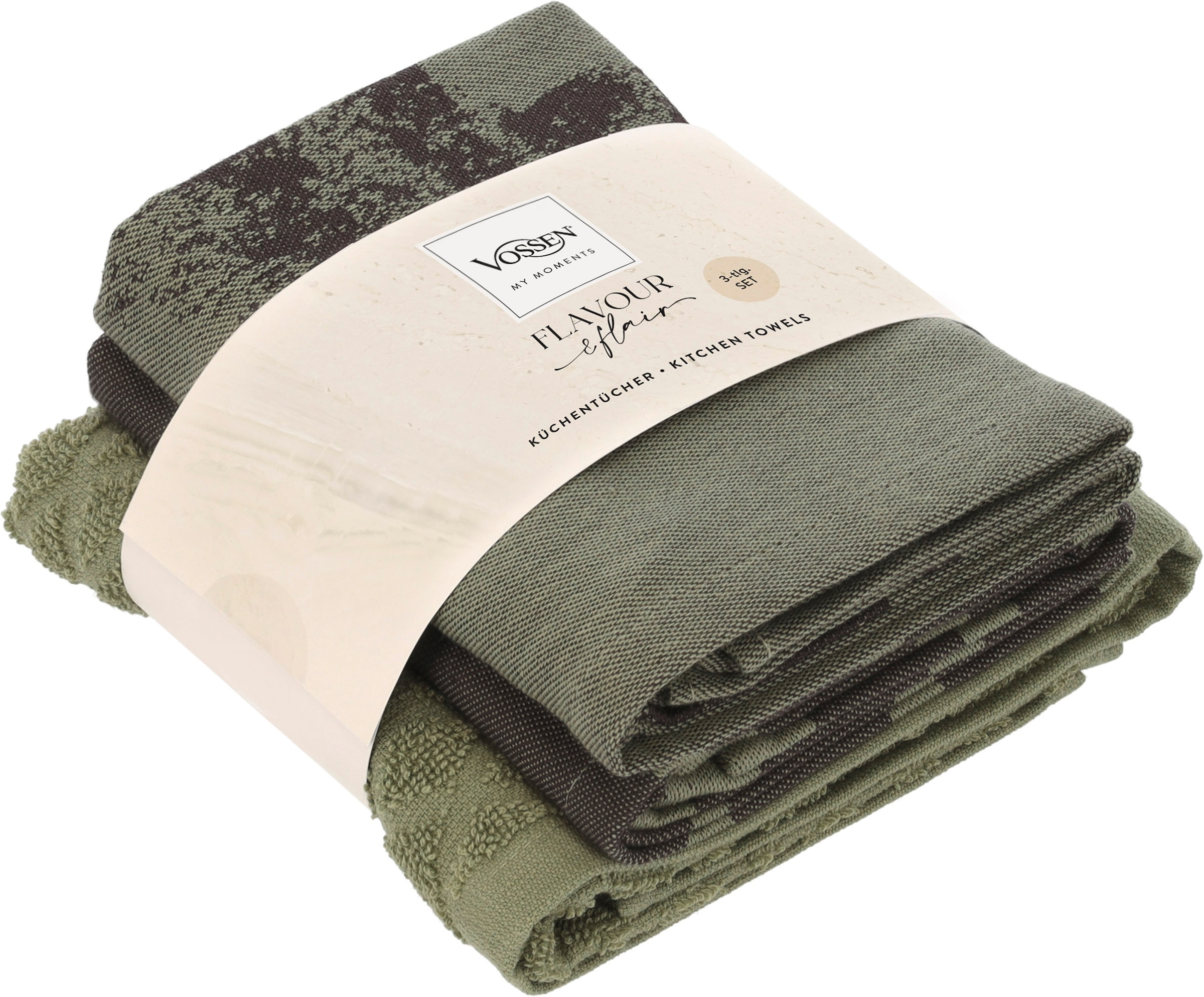 Vossen Chiffon à vaisselle »SET Lobster Luxe 3xKÜT« idéal pour un usage quotidien