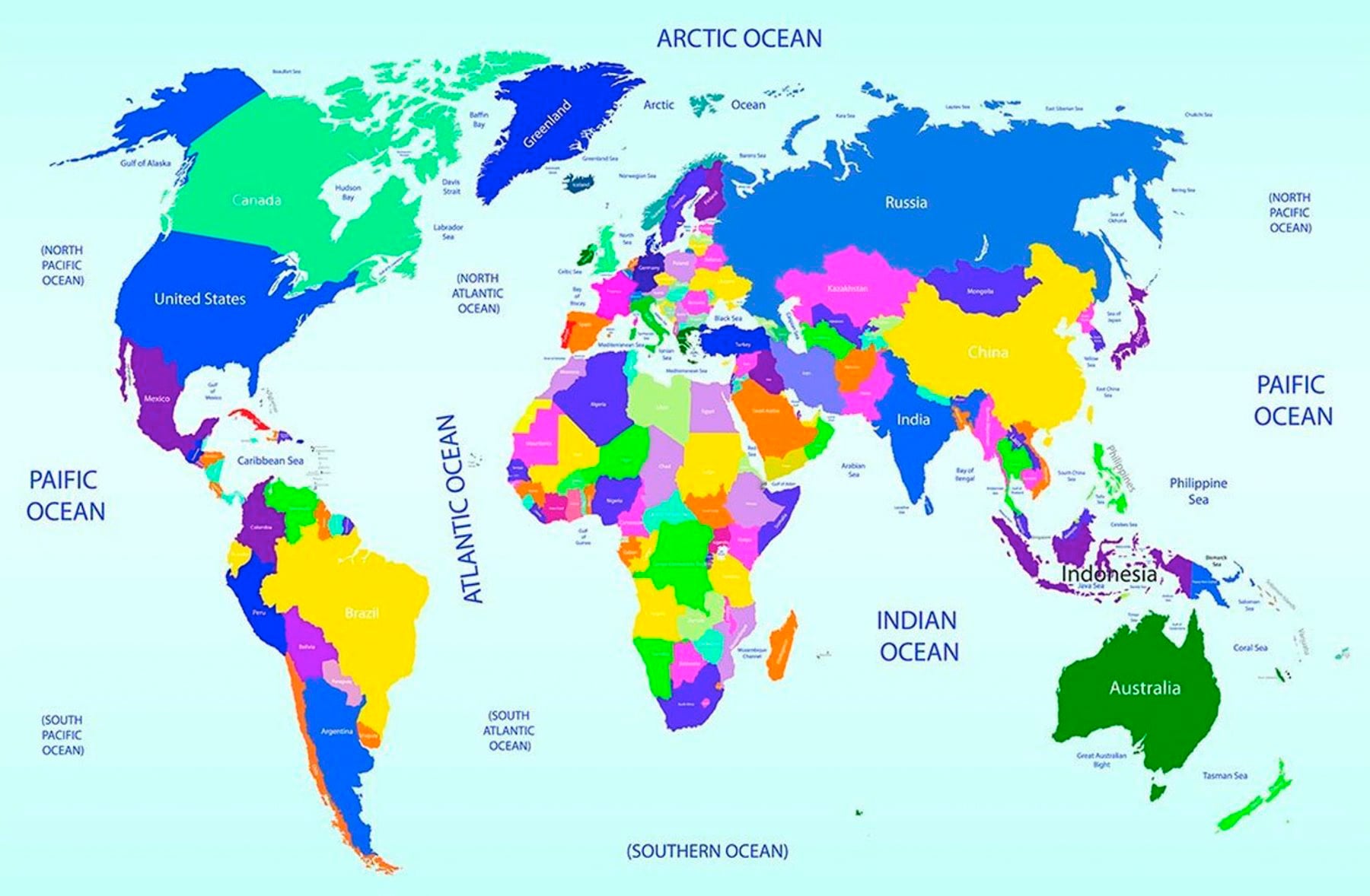 Fototapete »World map«