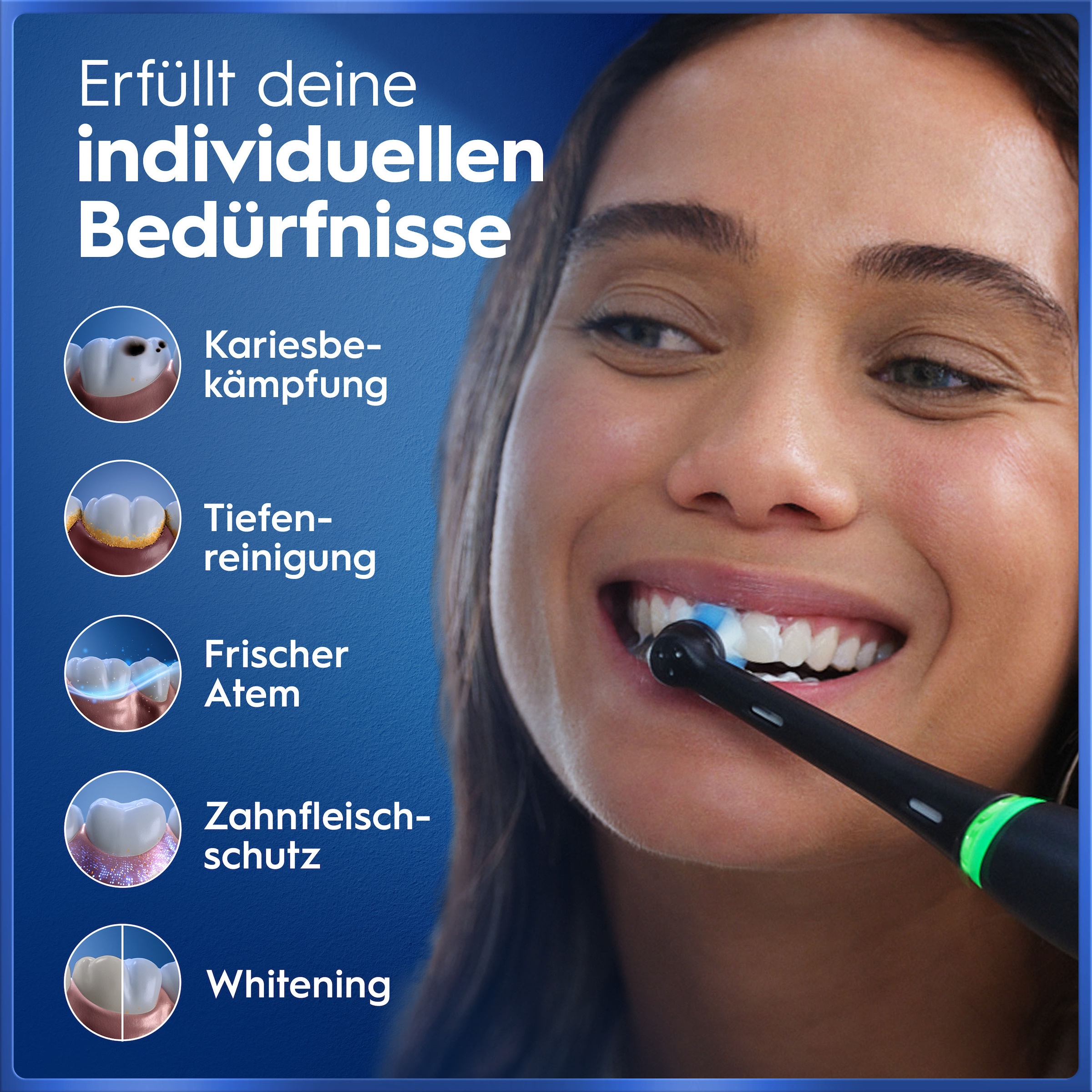Oral-B Brosse à dents électrique »Oral-B iO Series 5« 1 cuis Aufsteckbürsten Batterie longue durée | Étui de voyage | Support pour brosse interchangeable