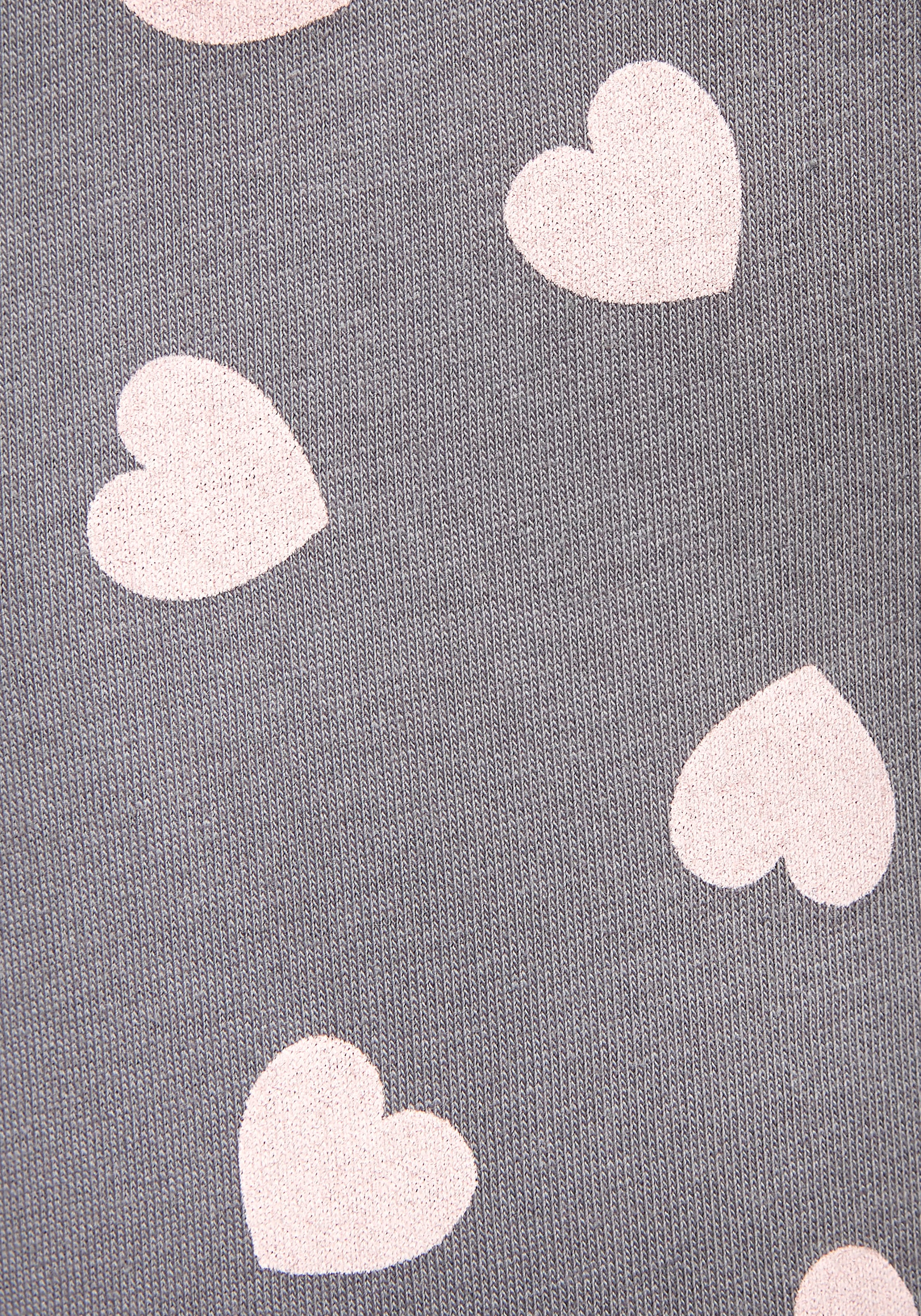 Vivance Dreams Pyjama, (Spar-Set, 4 tlg.), mit süssem Herzmuster