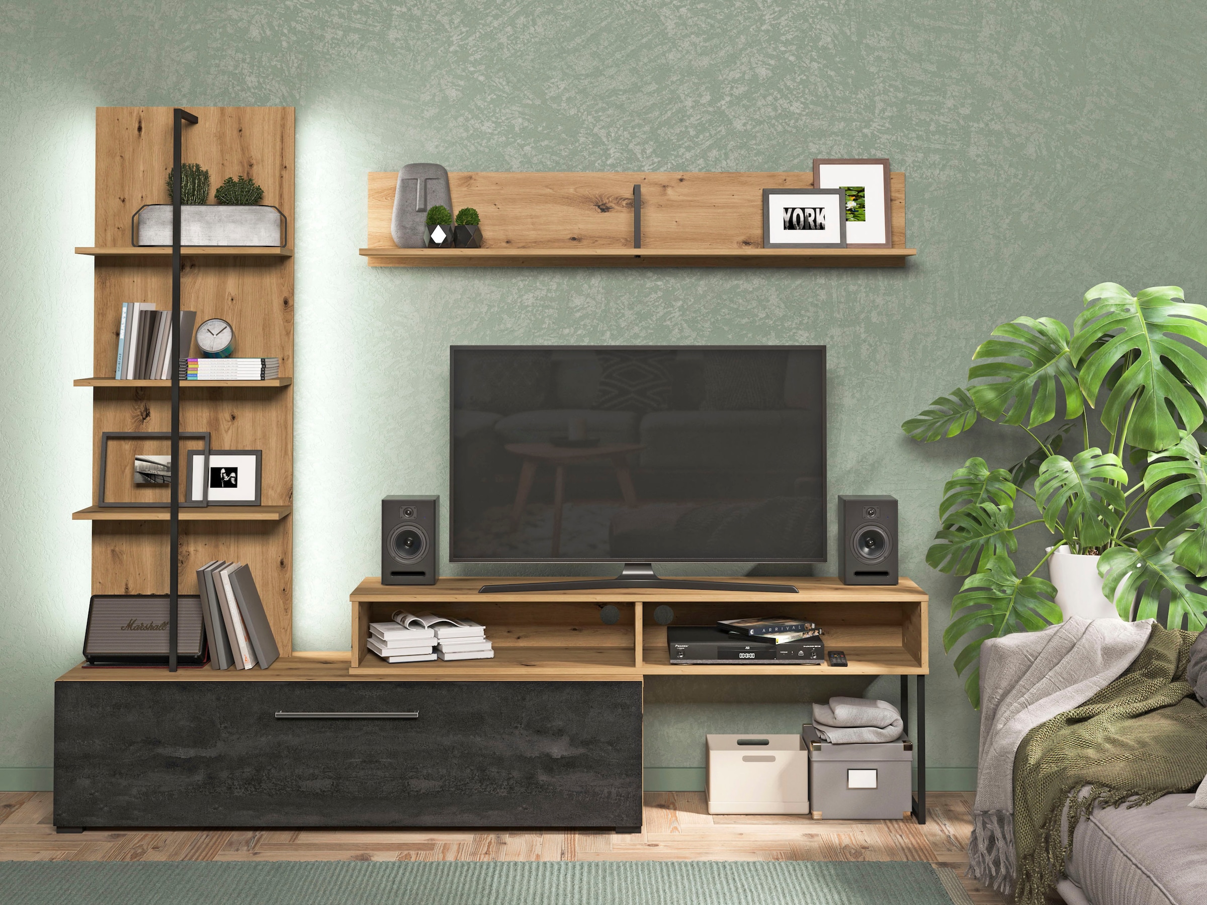 Image of Home affaire Wohnwand "Evora" 1 Stk. tlg.