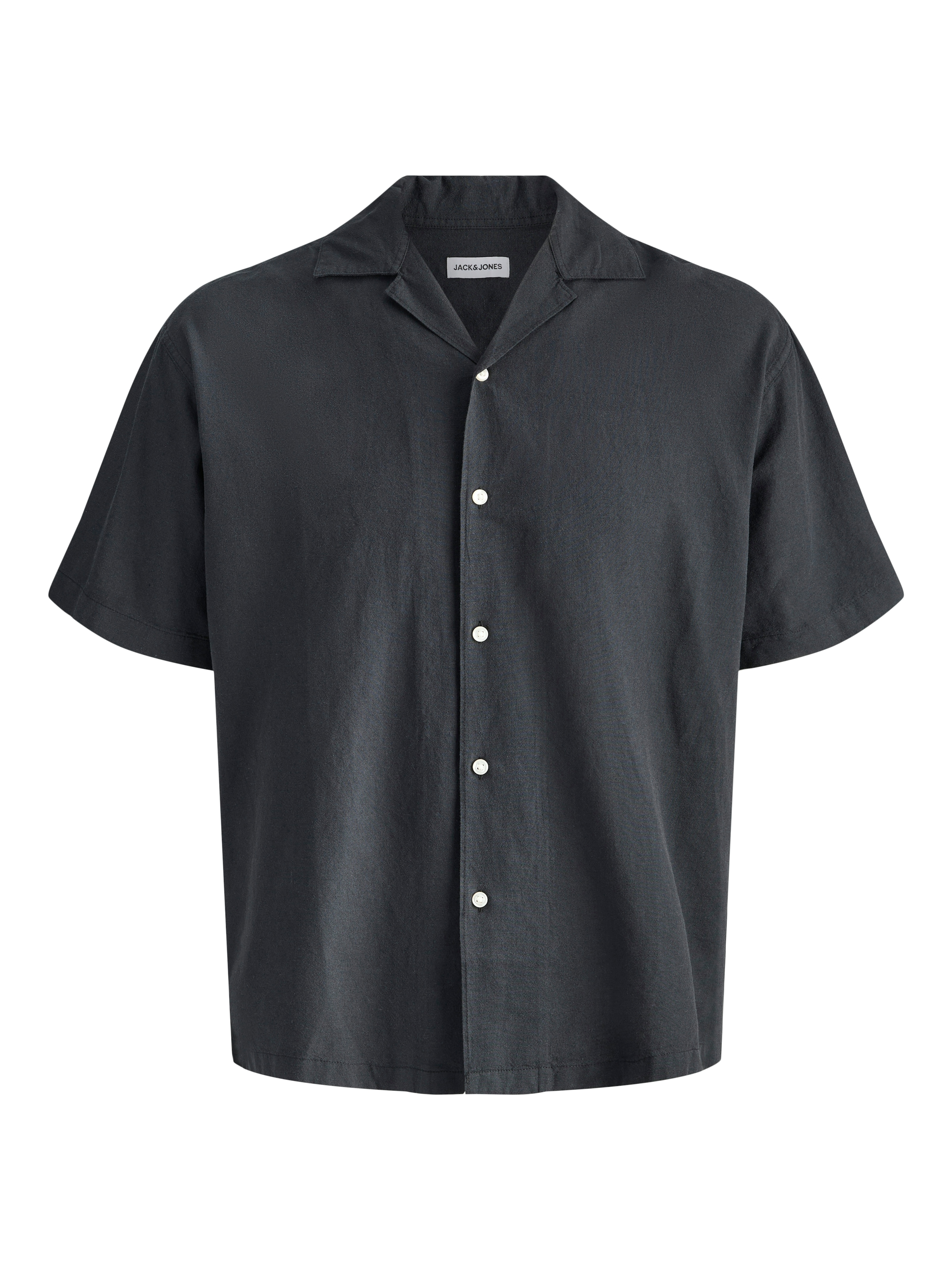 Jack & Jones Chemise à manches courtes »JJEBREEZE LINEN BLEND RESORT SHIRT SS SN« mit Knopfleiste