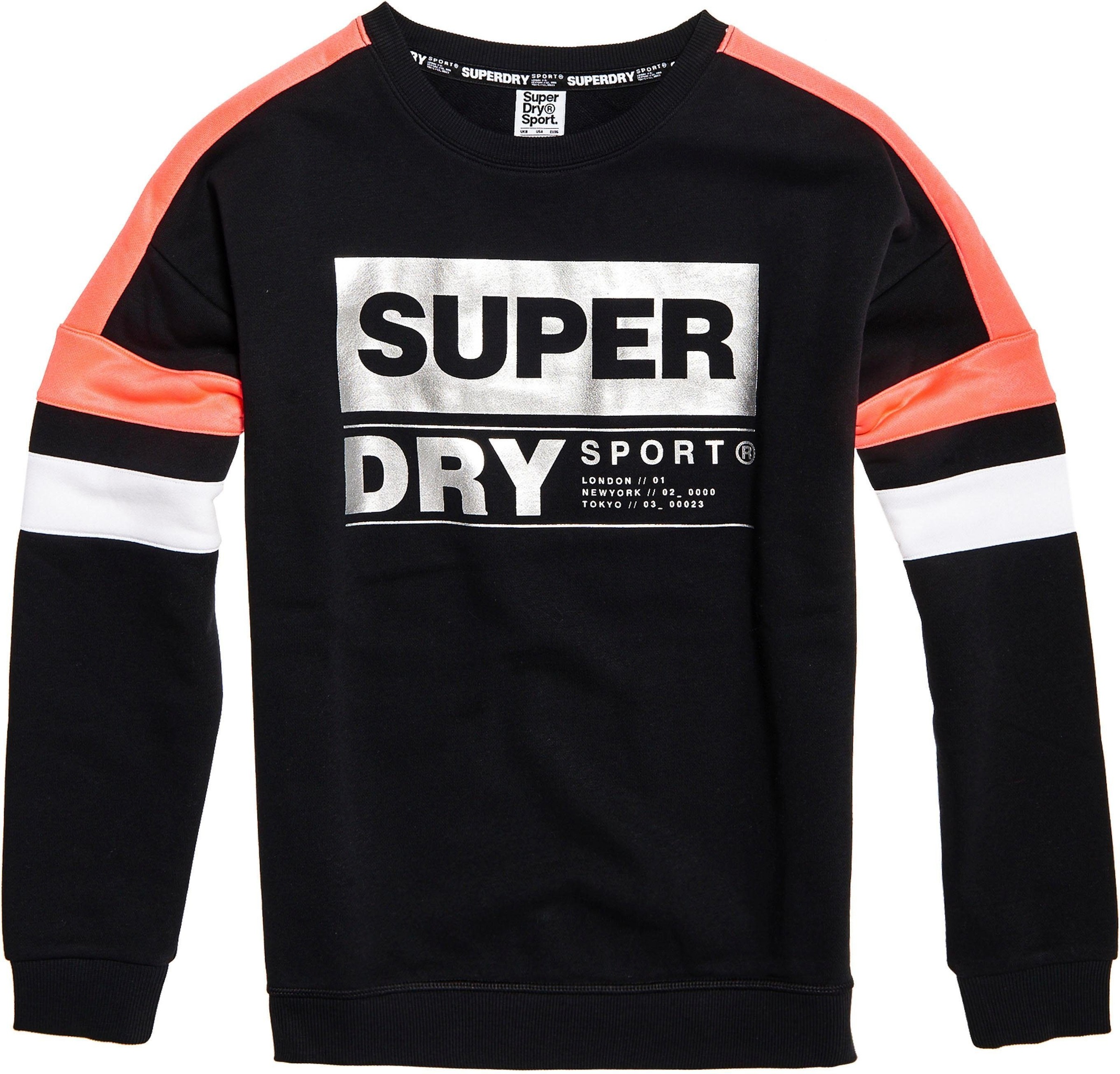Image of Superdry Sport Sweatshirt »STREETSPORT CREW«, mit Colorblocking-Streifen bei Ackermann Versand Schweiz