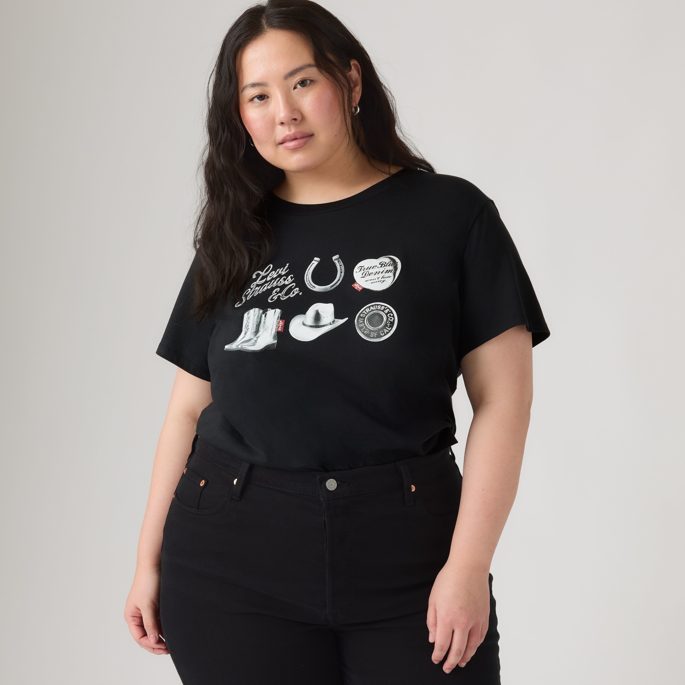 Image of Levis Plus T-Shirt "PL PERFECT TEE" Country-Style