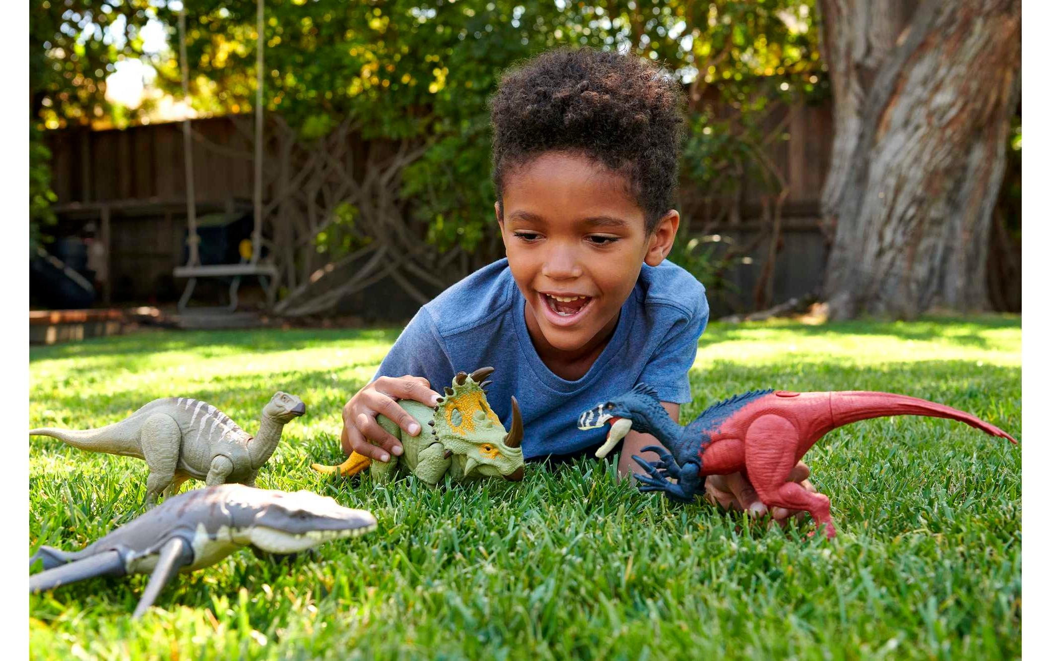 Mattel® Actionfigur »Jurassic World Roar Strikers Megaraptor«