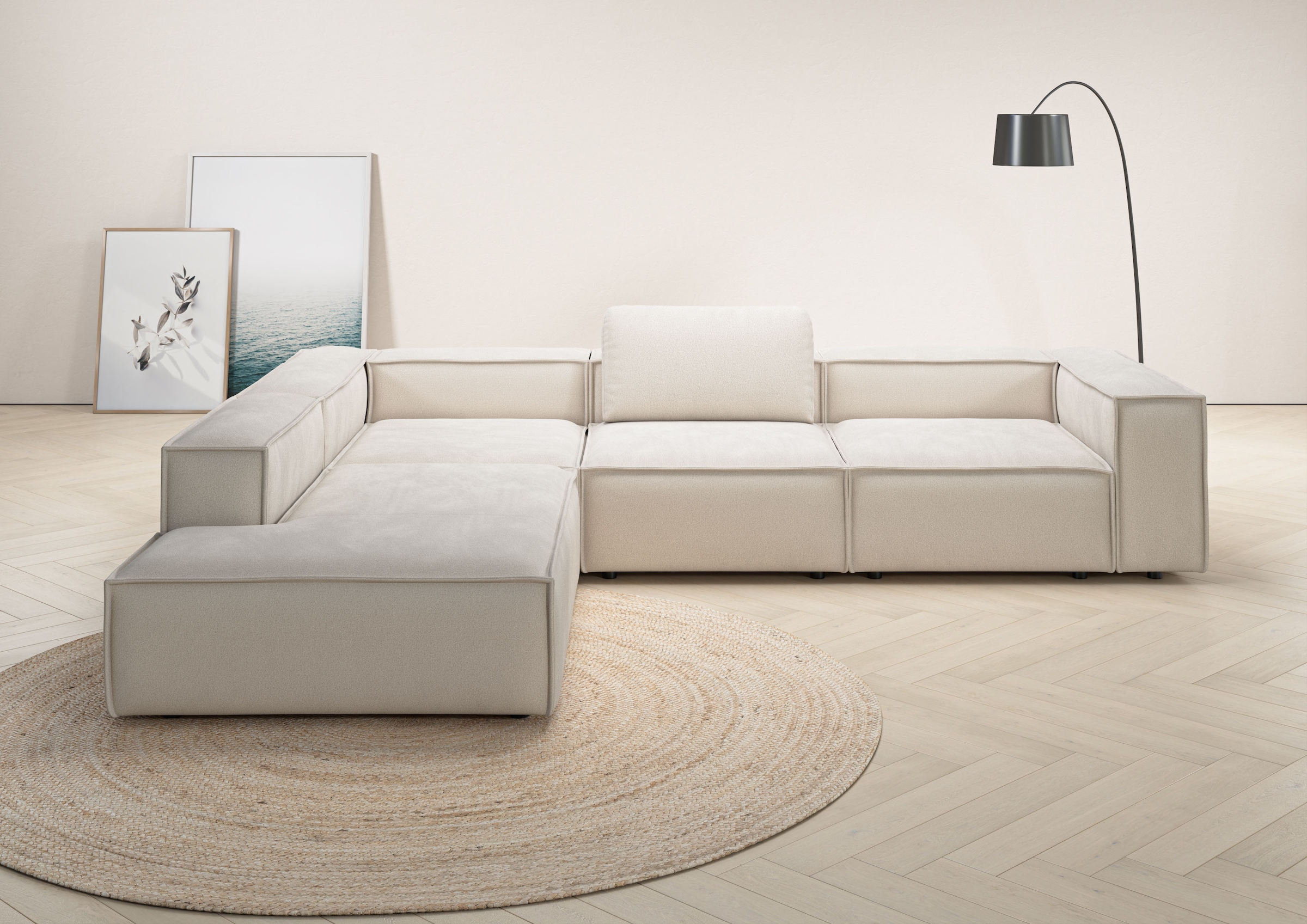 Image of Home affaire Ecksofa "Watertown luxuriöses Design & erstklassige Qualität, Japandi Design" Breite 311 cm