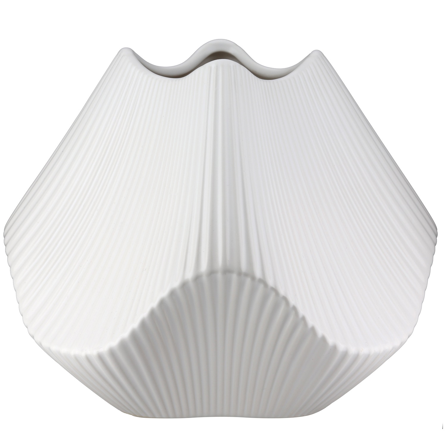 Image of GILDE Tischvase "Vase Lamellen H. 18,5 cm"