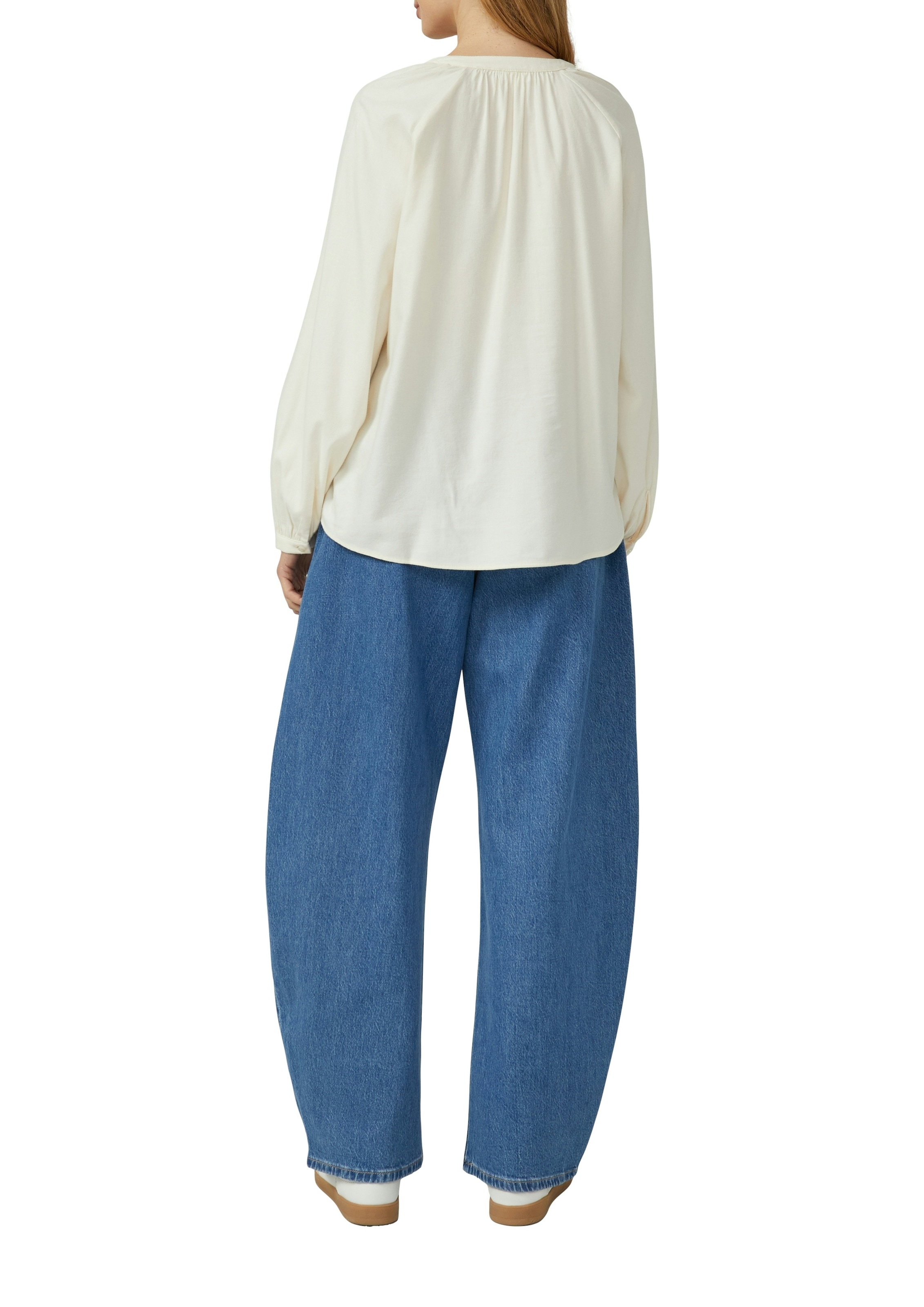 s.Oliver Blouse en flanelle avec fronces