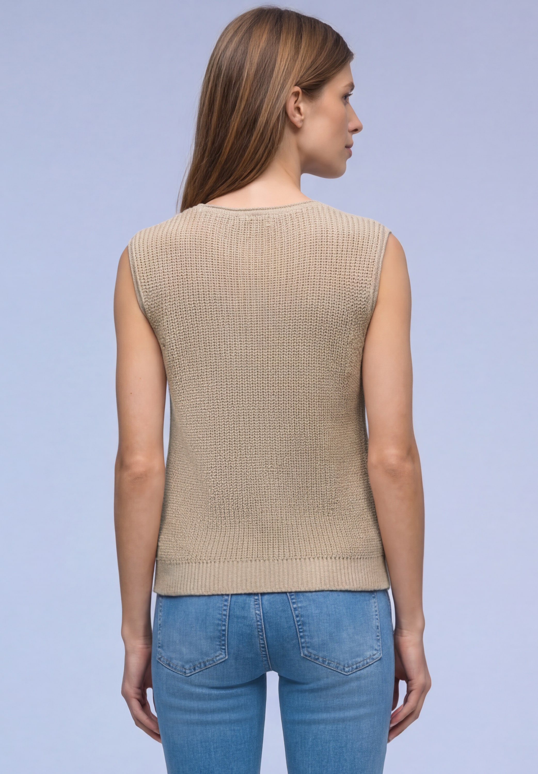 STREET ONE Pullunder in Strick-Optik