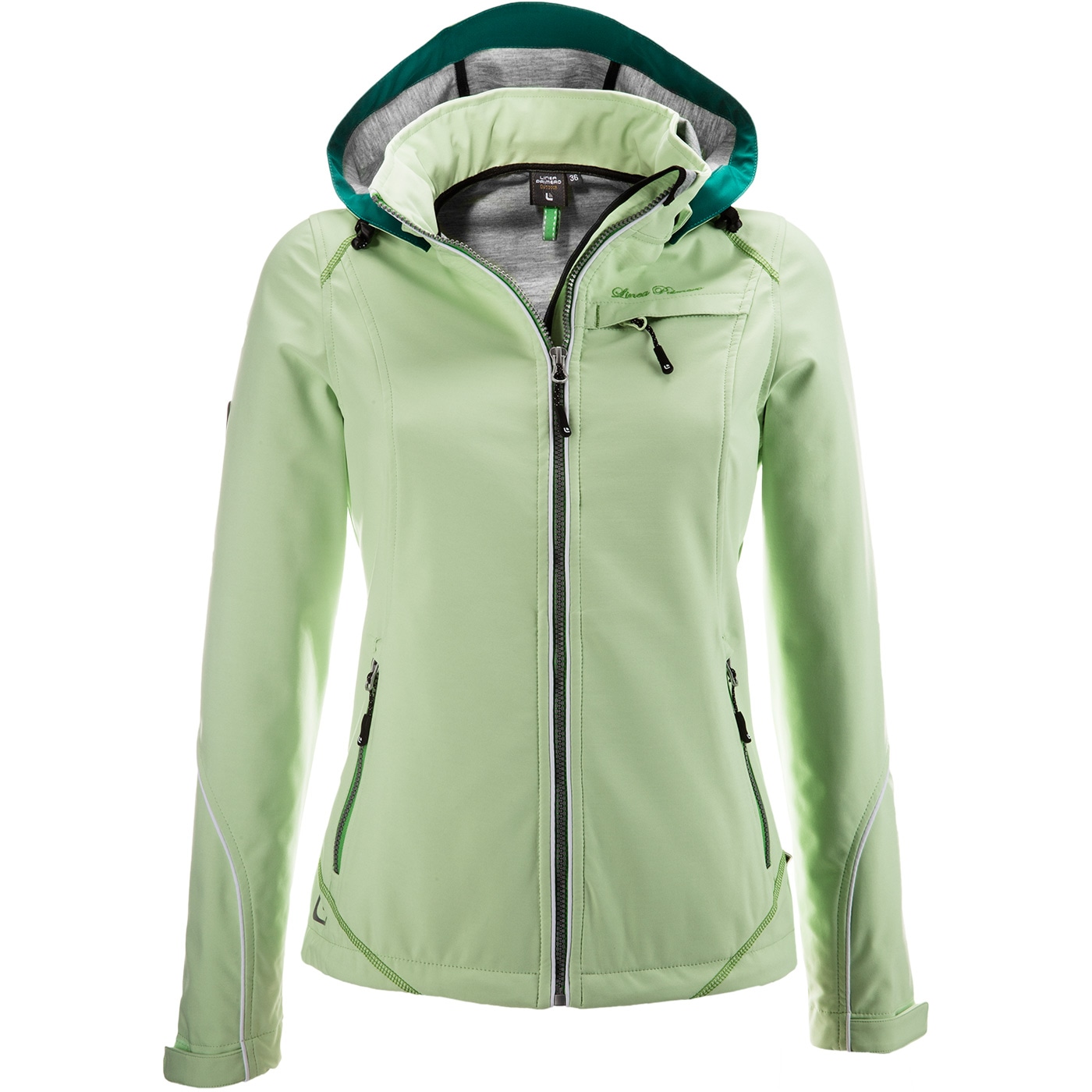 DEPROC Active Softshelljacke »MECATINA PEAK WOMEN«, mit abnehmbarer Kapuze