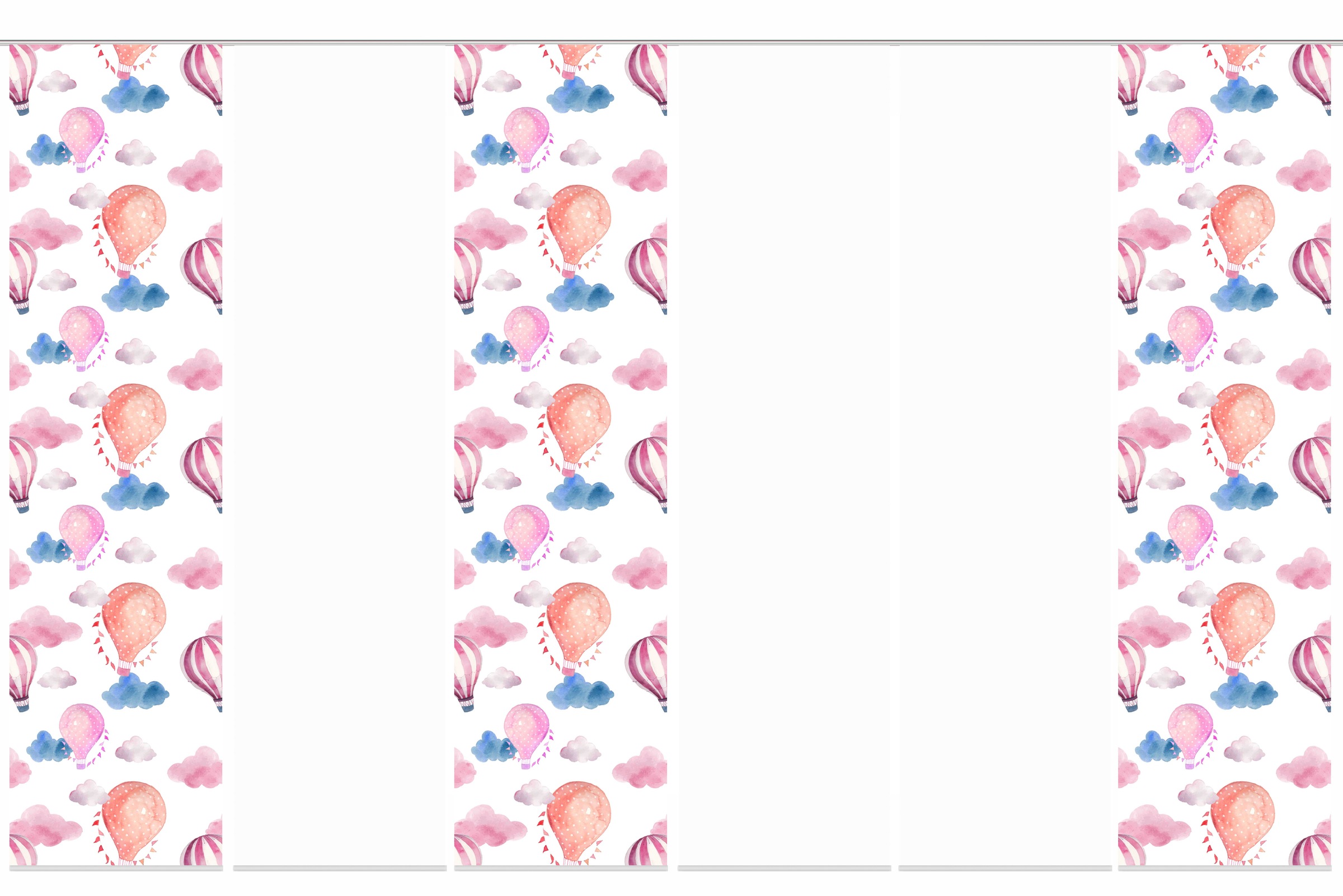 Image of HOME WOHNIDEEN Schiebegardine »BALLONS«, (6 St.), Schiebevorhang Digidruck 6er Set BALLONS bei Ackermann Versand Schweiz