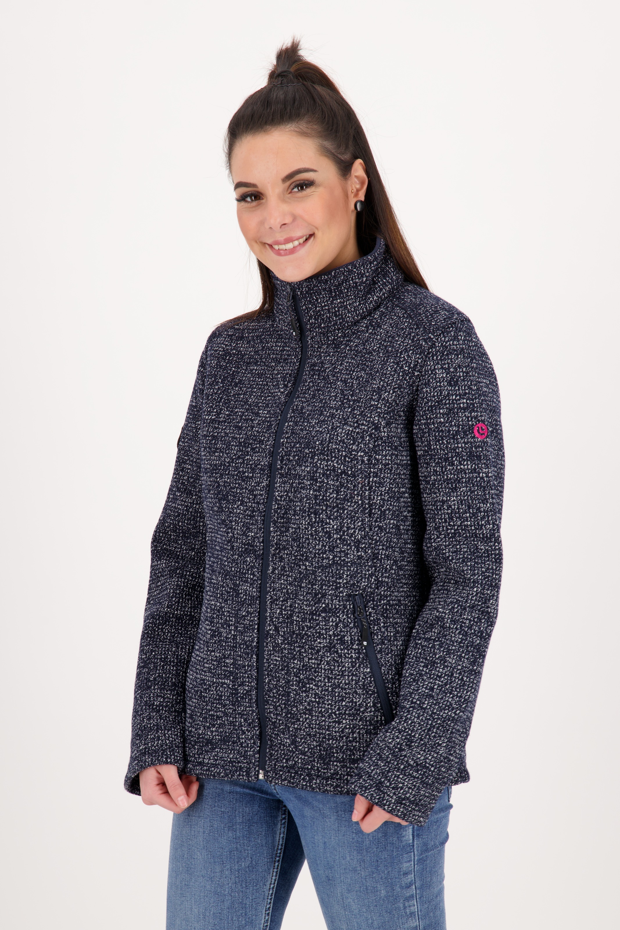 Image of DEPROC Active Strickfleecejacke »KITTOBE LAKE WOMEN«, Kontrastreissverschluss bei Ackermann Versand Schweiz