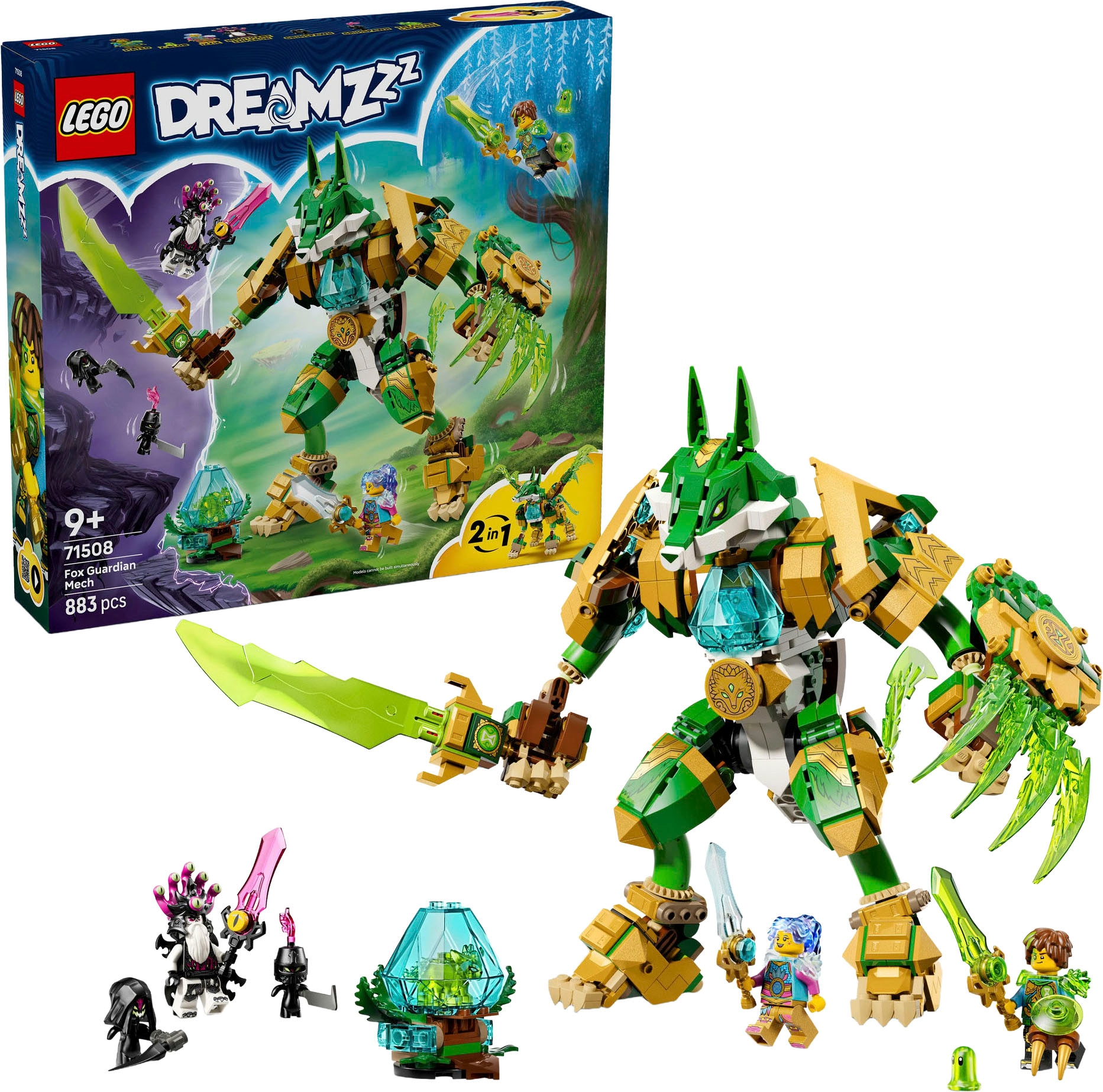 Image of LEGO Konstruktionsspielsteine "Fuchs-Wächtermech (71508), LEGO DREAMZzz" Made in Europe
