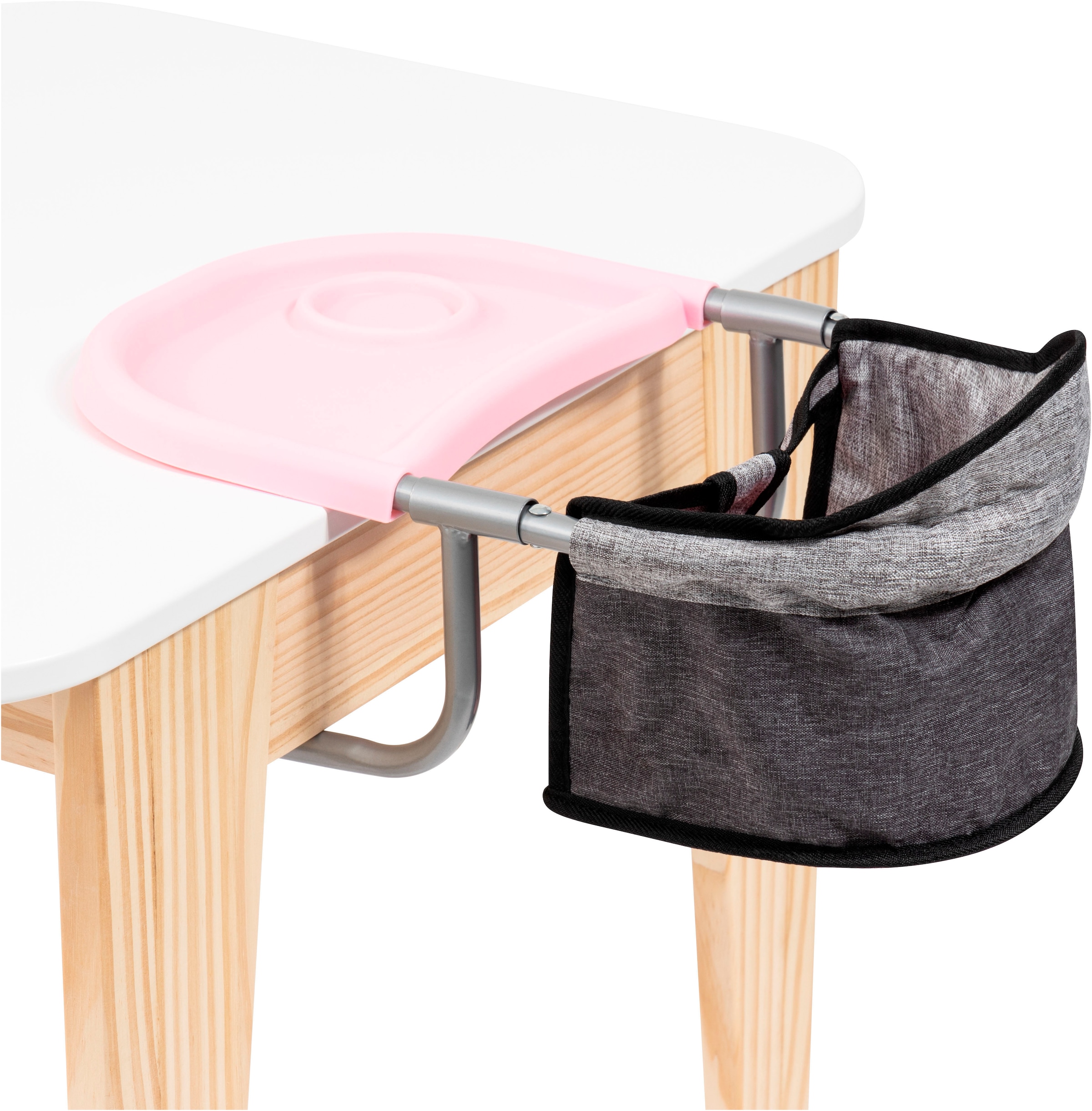 Bayer Meubles de poupées »Puppen-Tischsitz grau/rosa«