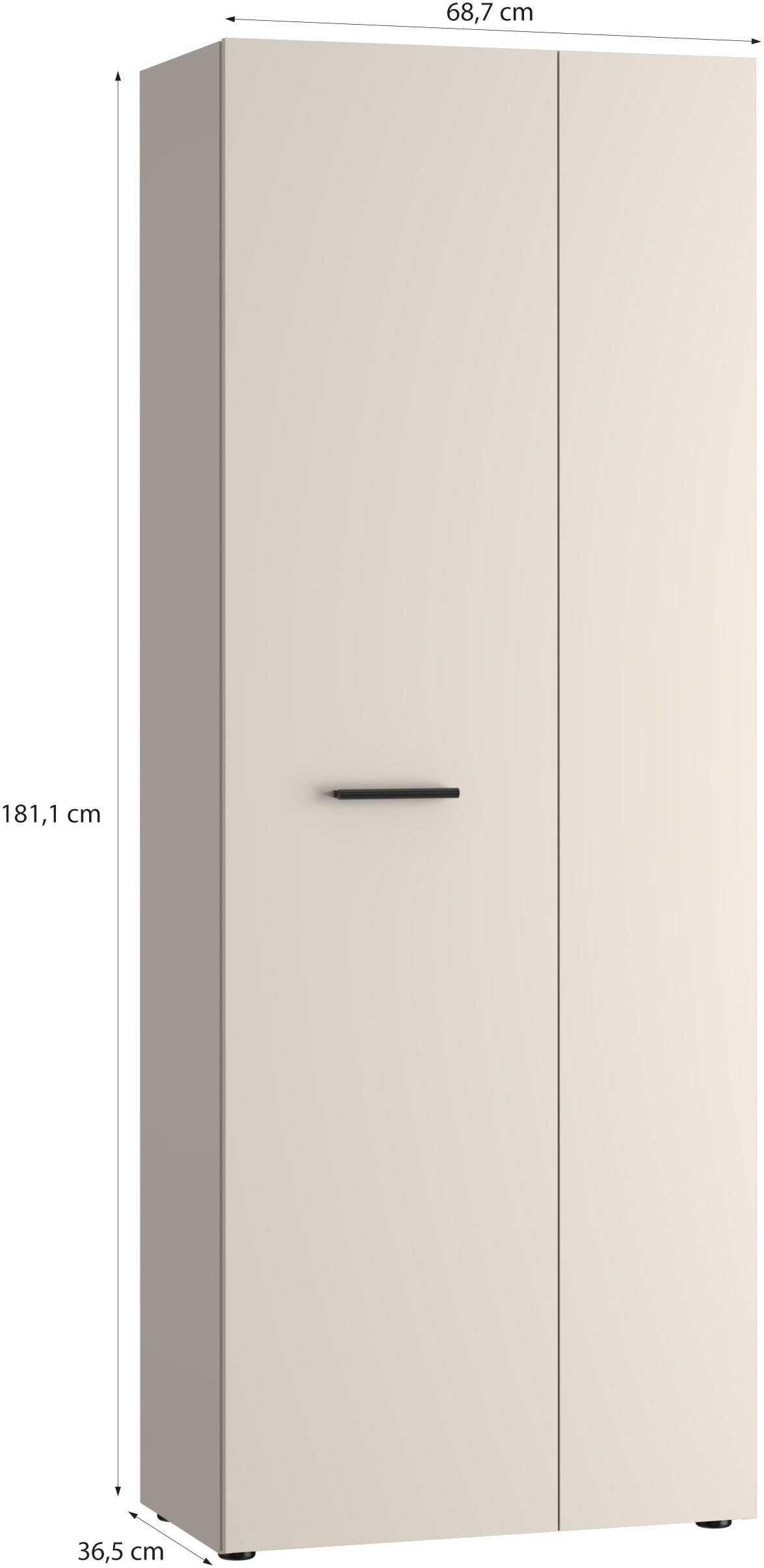 FORTE Armoire à chaussures »NET306« Armoire à chaussures, avec étagères incluses, différents décors