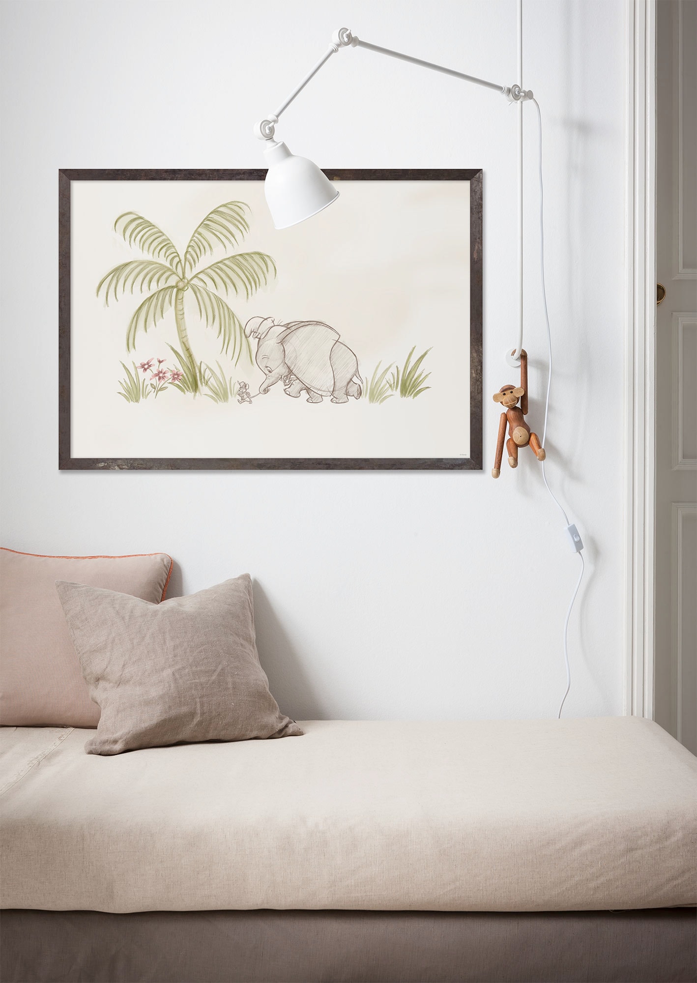Image of Komar Wandbild "Follow me Dumbo" Disney Set, 1 Stk. tlg. 70 x 50 cm (Breite x Höhe) - Kinderzimmer, Dekoration