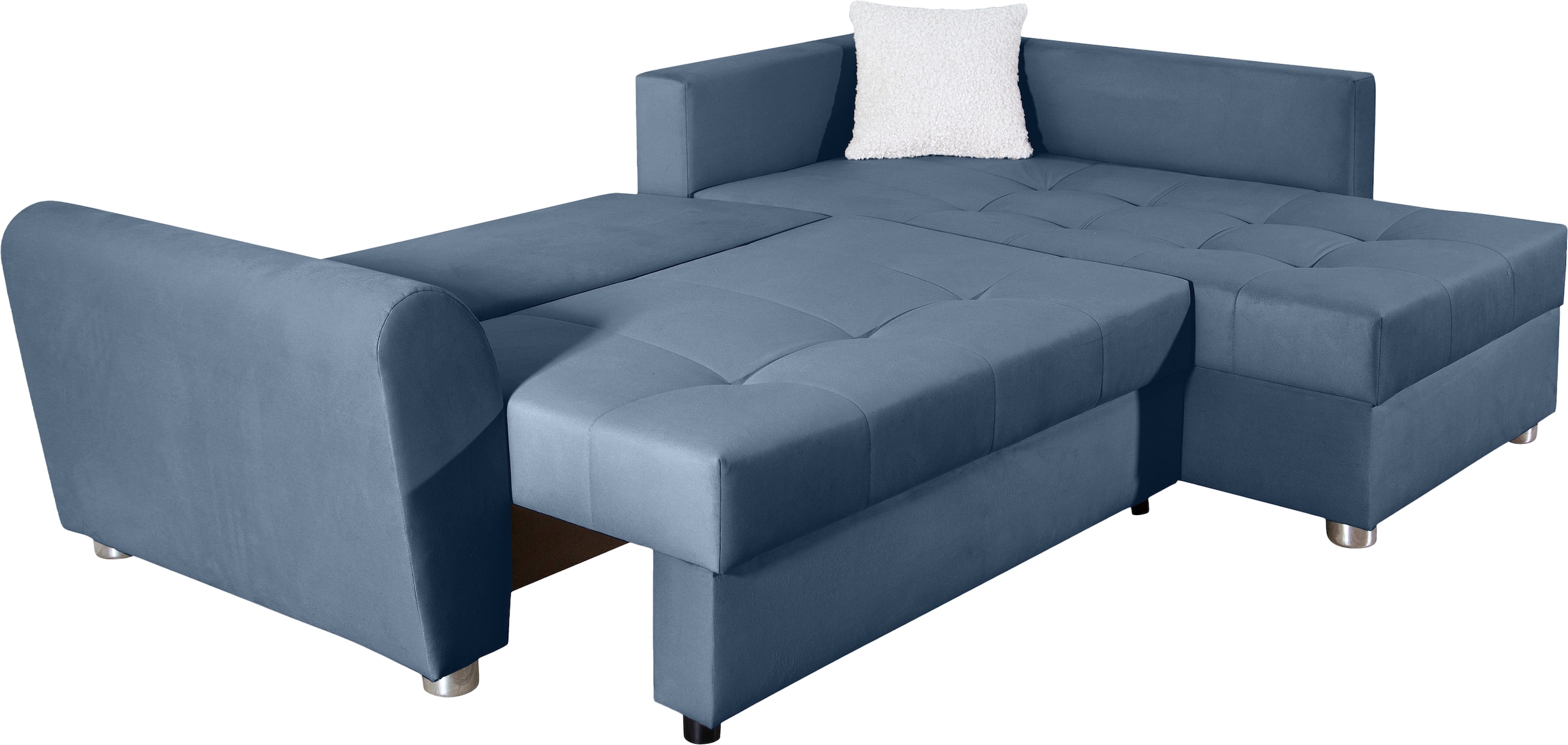 COLLECTION AB Ecksofa »Jana L-Form« inkl. Bettfunktion,Bettkasten und Bonnelfederkern