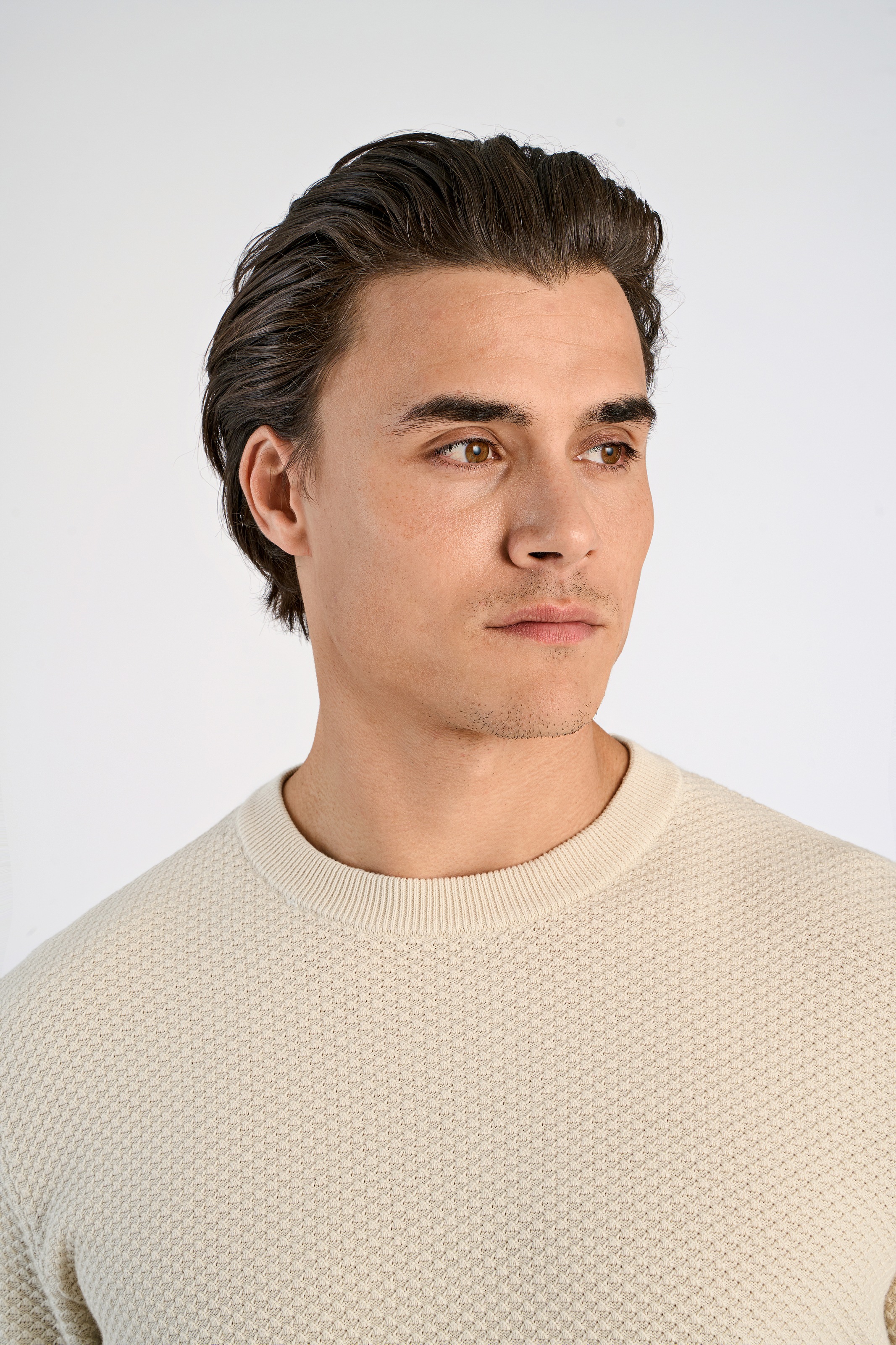 LINDBERGH Strickpullover mit Rundhals und aus reiner Baumwolle