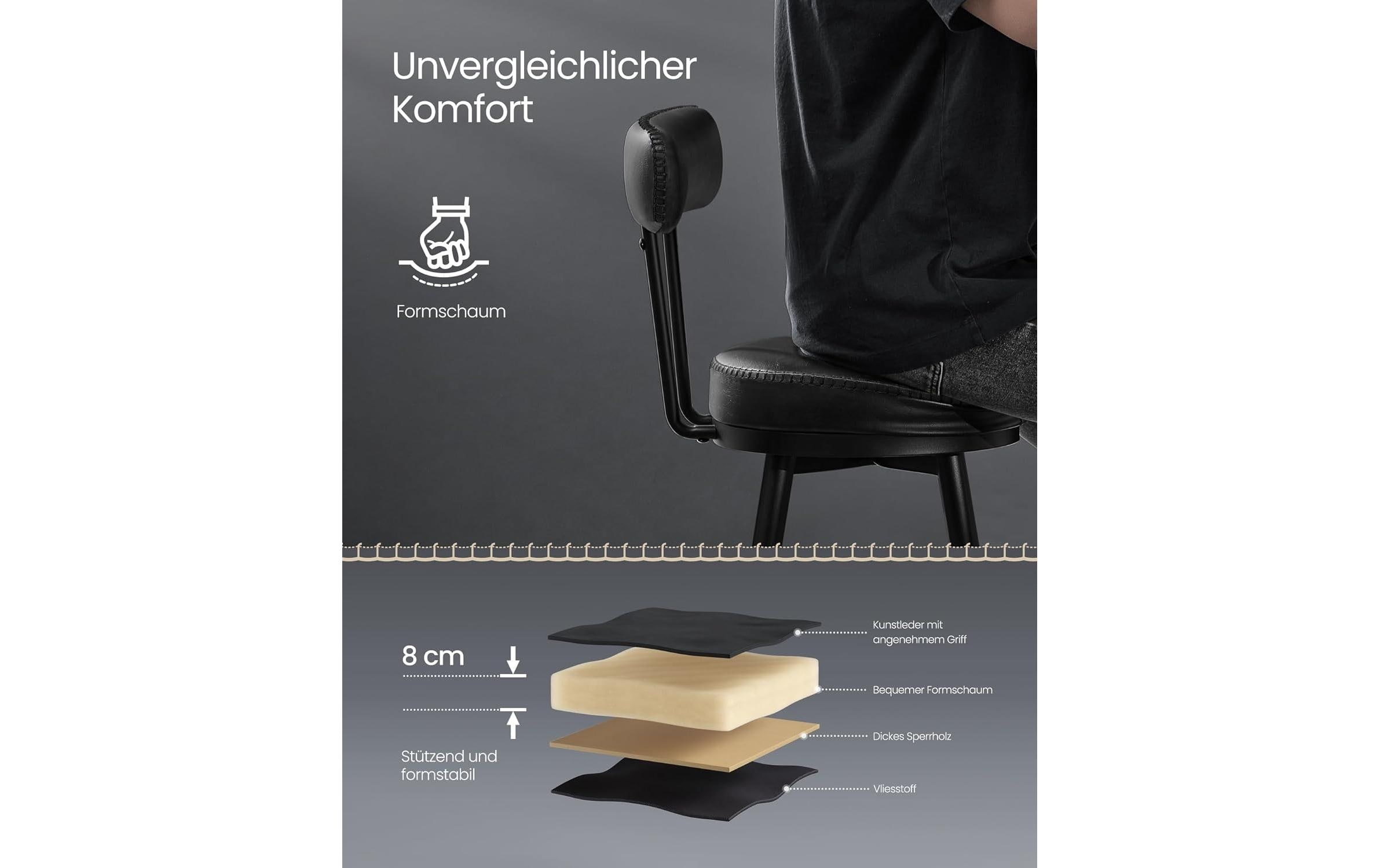 VASAGLE Barhocker »2er Set 54 x 90.5 cm«