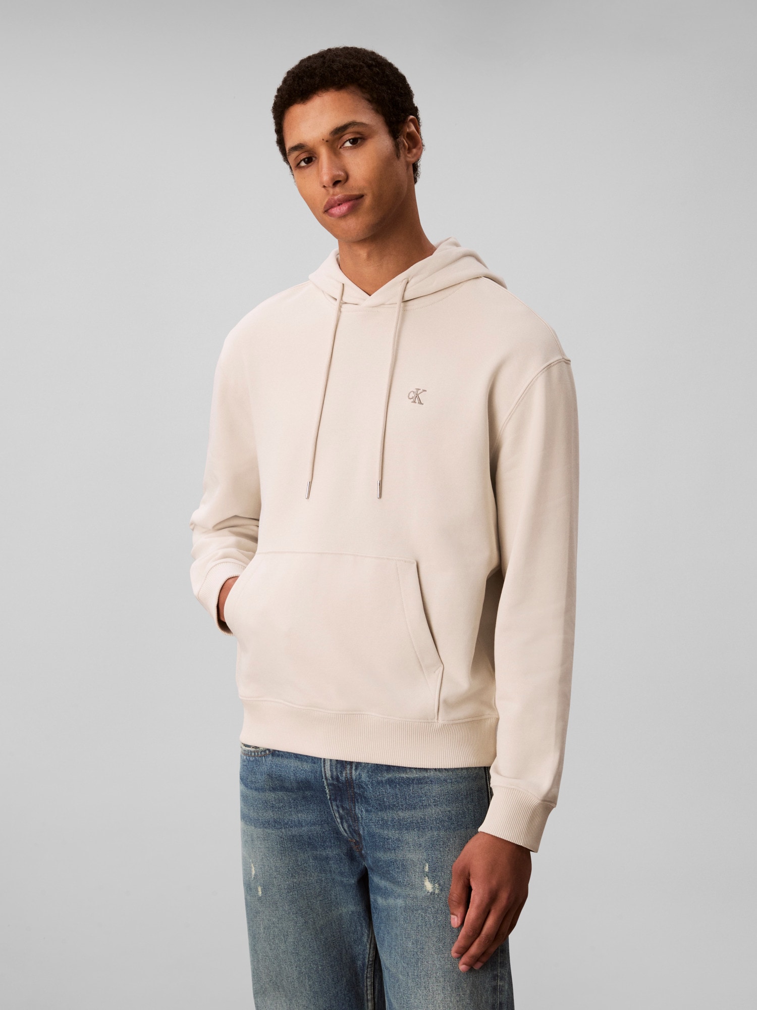 Calvin Klein Jeans Sweatshirt »MONOGRAM HOODIE«, regular fit, Kapuze, Logostickerei