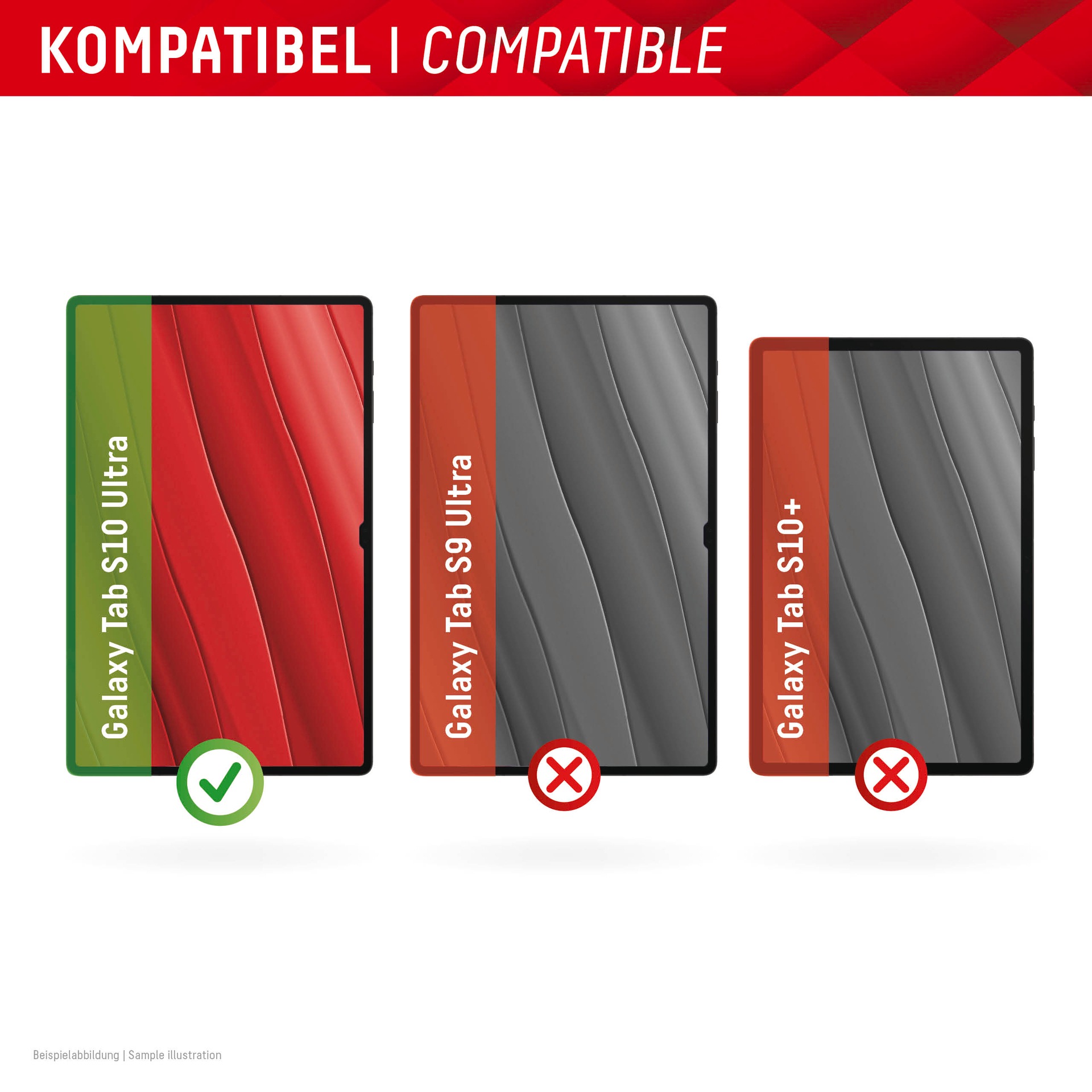 Displex Displayschutzglas »Tablet Glass«, Displayschutzfolie, Schutzfolie, Bildschirmschutz, kratz- & stossfest