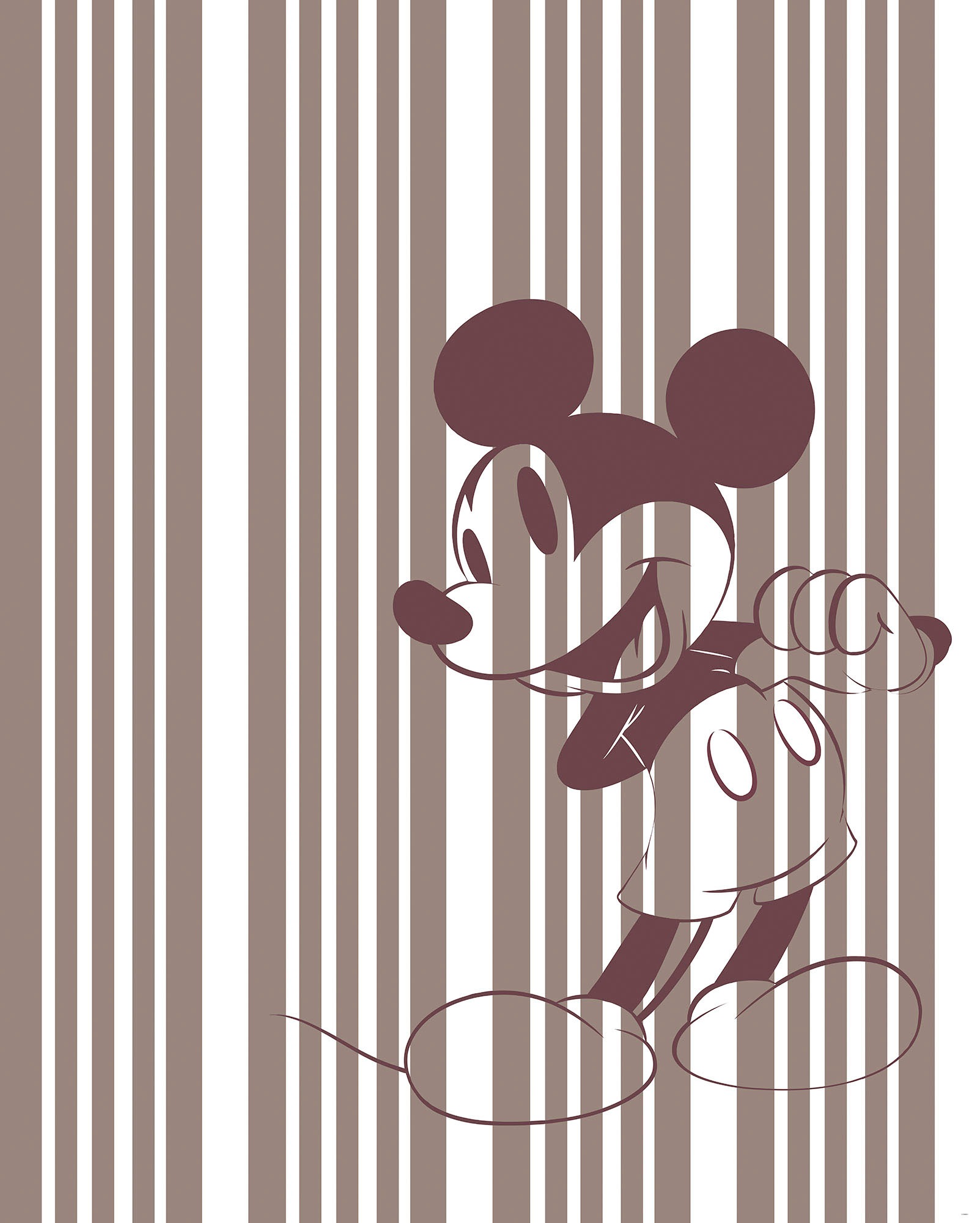 Image of Komar Vliestapete "Digitaldruck Vlies - Mickey Tone-on-Tone - Grösse 200 x 250 cm" bedruckt glatt Kinderzimmer