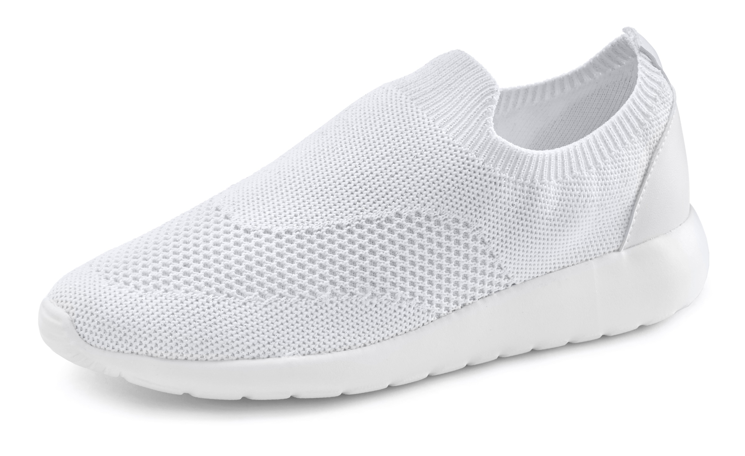 Image of LASCANA Sneaker, Slip-In aus bequemem Mesh mit leichter Glanz-Optik vegan bei Ackermann Versand Schweiz