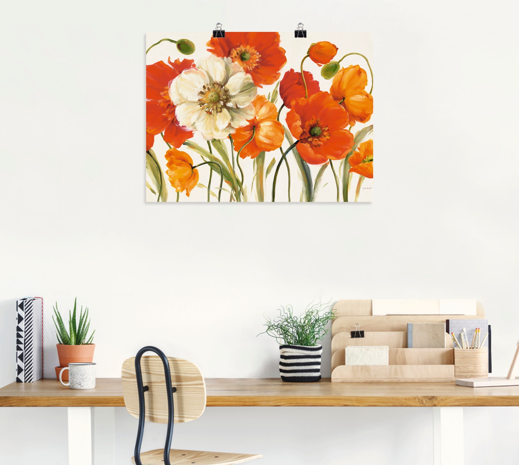 Artland Wandbild »Mohnblumen I« Blumen 1 Stk. tlg. als Leinwandbild, Poster in verschied. Grössen
