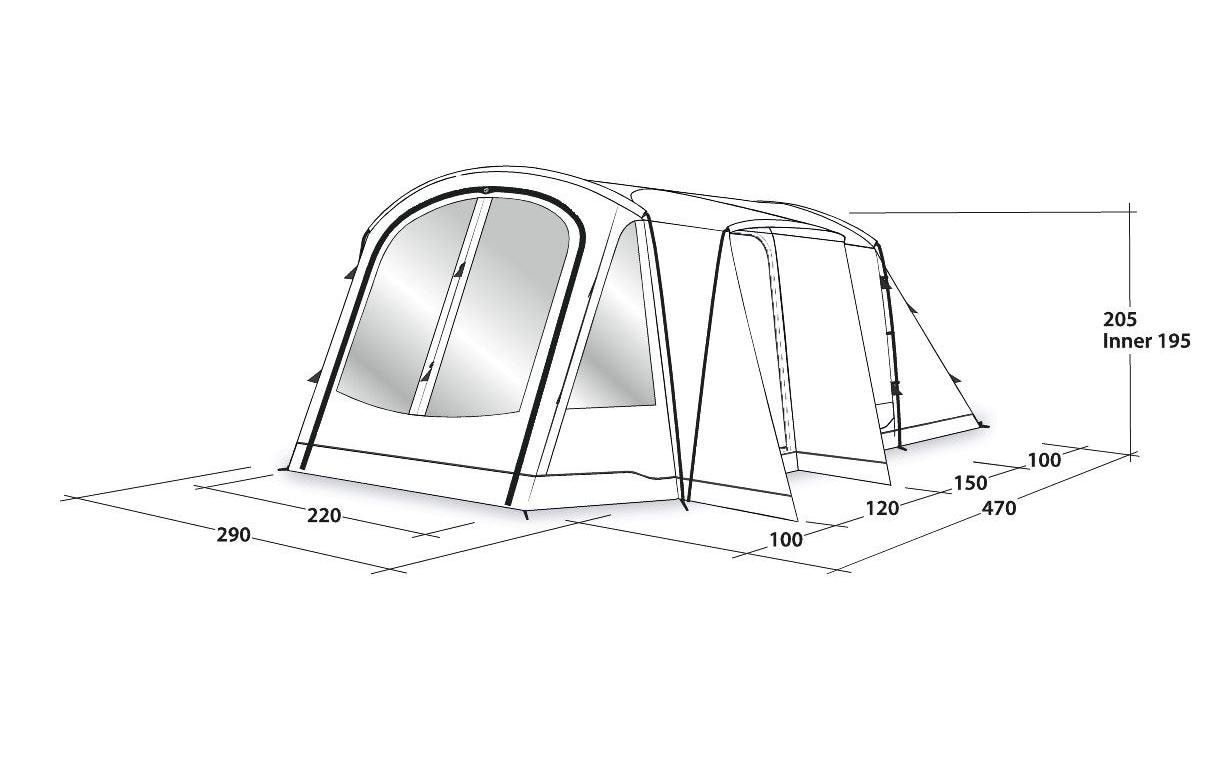 Outwell Tunnelzelt »Nevada 4PE«, 4 Personen