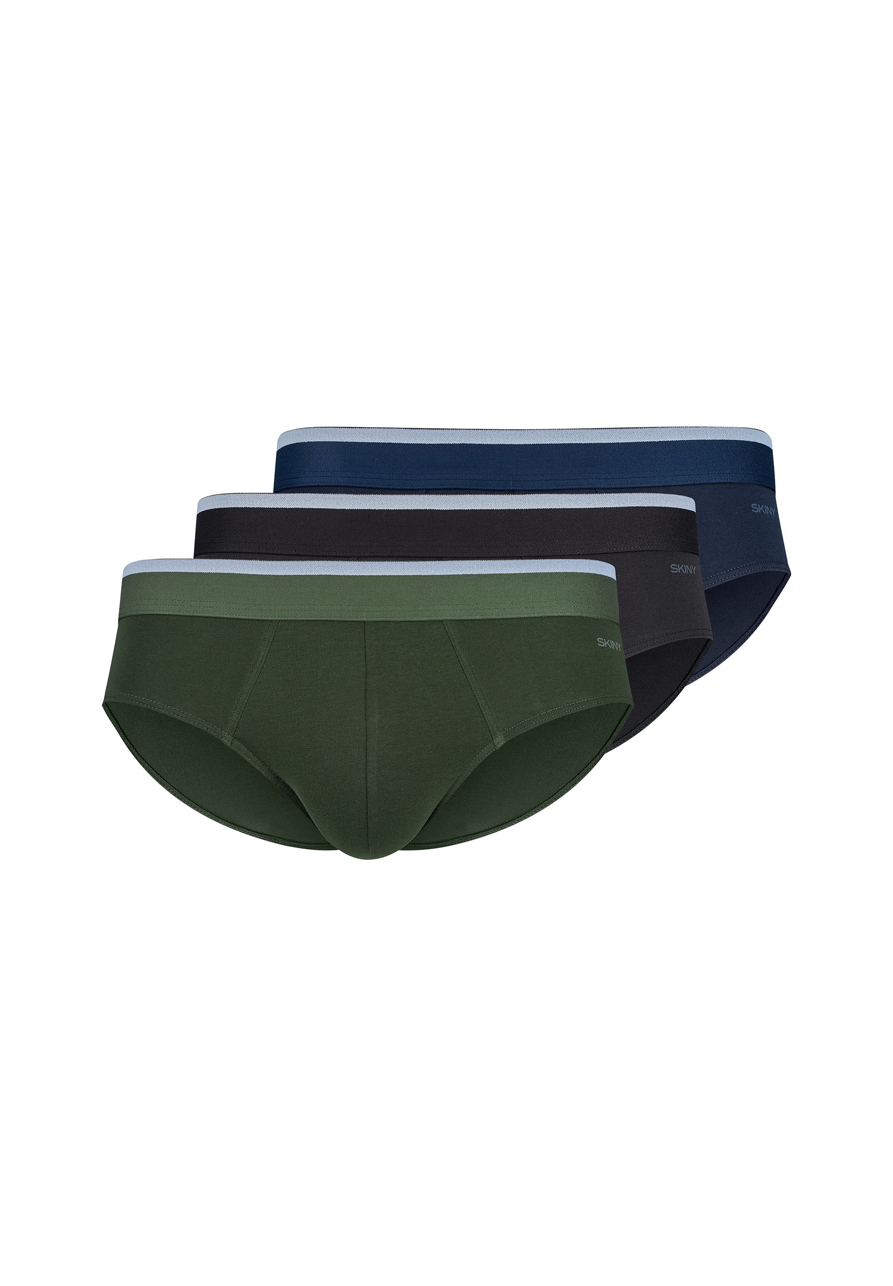 Image of Skiny Brasilslip "Cotton Multipack" 3er Pack, klassisch, basic, elastisch, bequem, kein Einschneiden, Baumwollmix