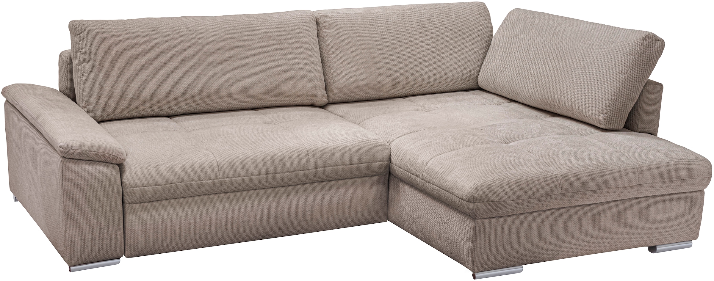 exxpo - sofa fashion Ecksofa »Casa Grande inkl. Bettfunktion, Bettkasten, OTTOs Choice, bequem« L-Form, guter Sitzkomfort, griosse Liegefläche