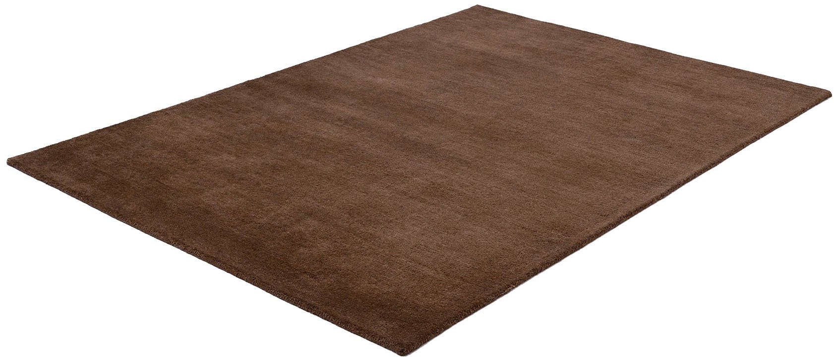 my home Tapis en laine »Gabbo Natur, Handgefertigt, Teppich, reine Wolle, meliert« Rectangulaire 14 mm Höhe reine Wolle, Uni, Wohnzimmer, Schlafzimmer, Esszimmer