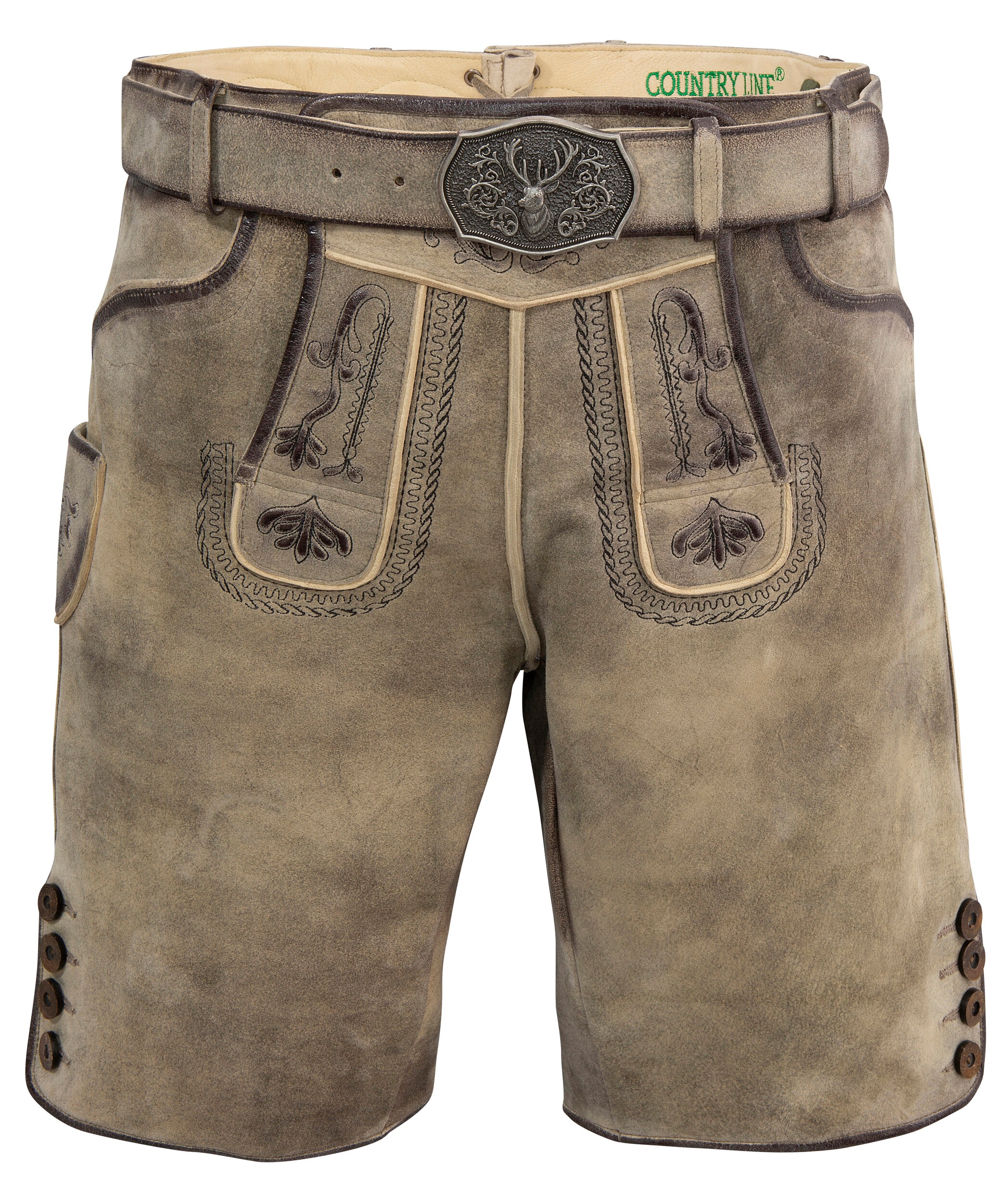 Image of Country Line Trachtenlederhose, (2 tlg., mit Gürtel), Herren, mit Stickerei bei Ackermann Versand Schweiz