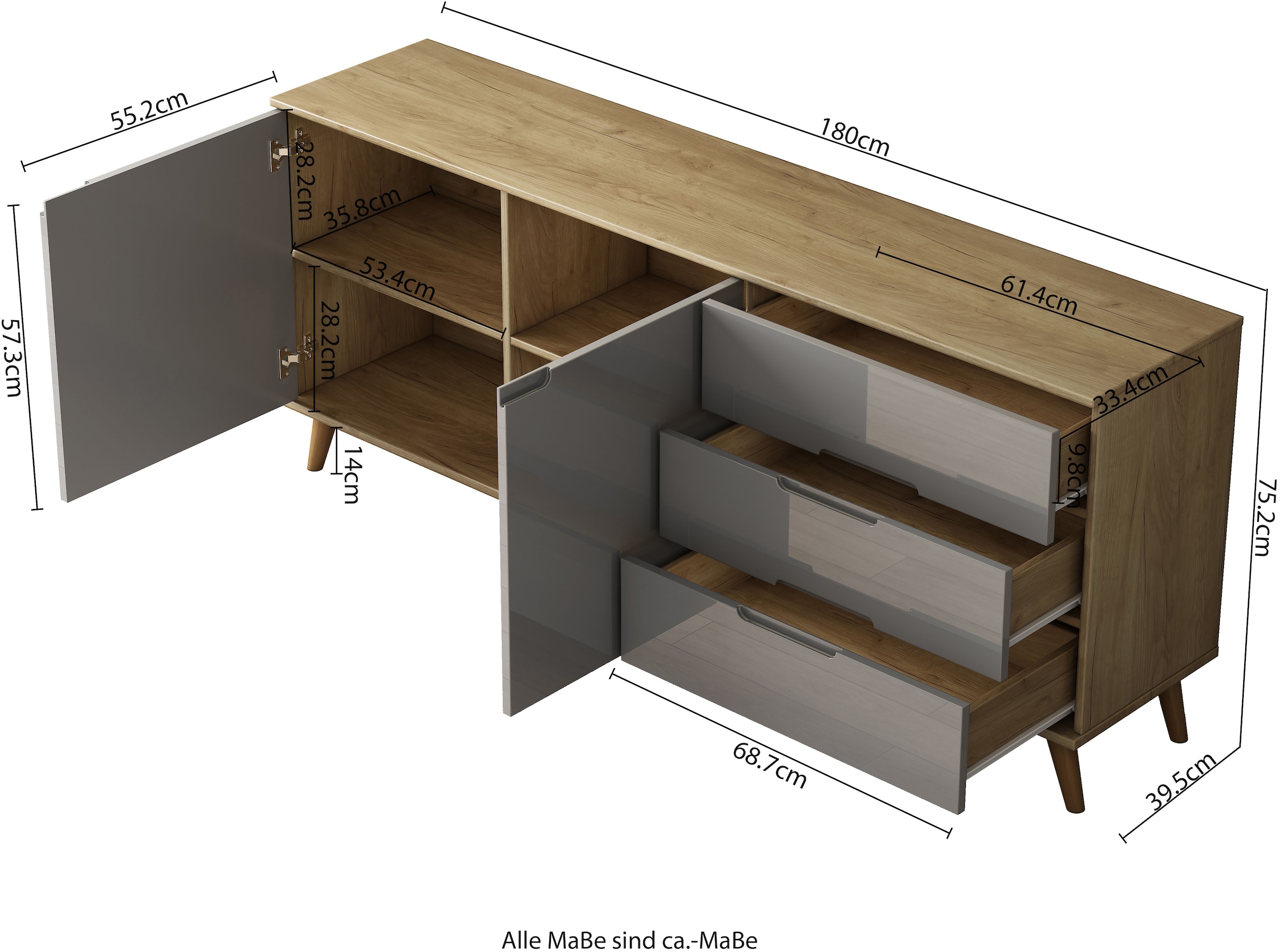 GOODproduct Sideboard »Lund«