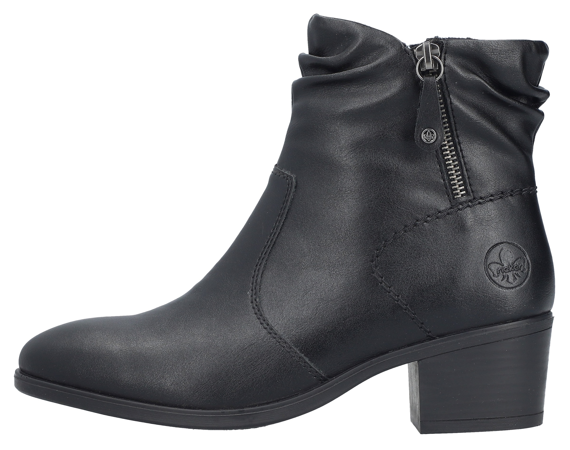 Rieker Stiefelette  Boots, Klassik-Stiefelette, Blockabsatz, mit slouchy Schaft