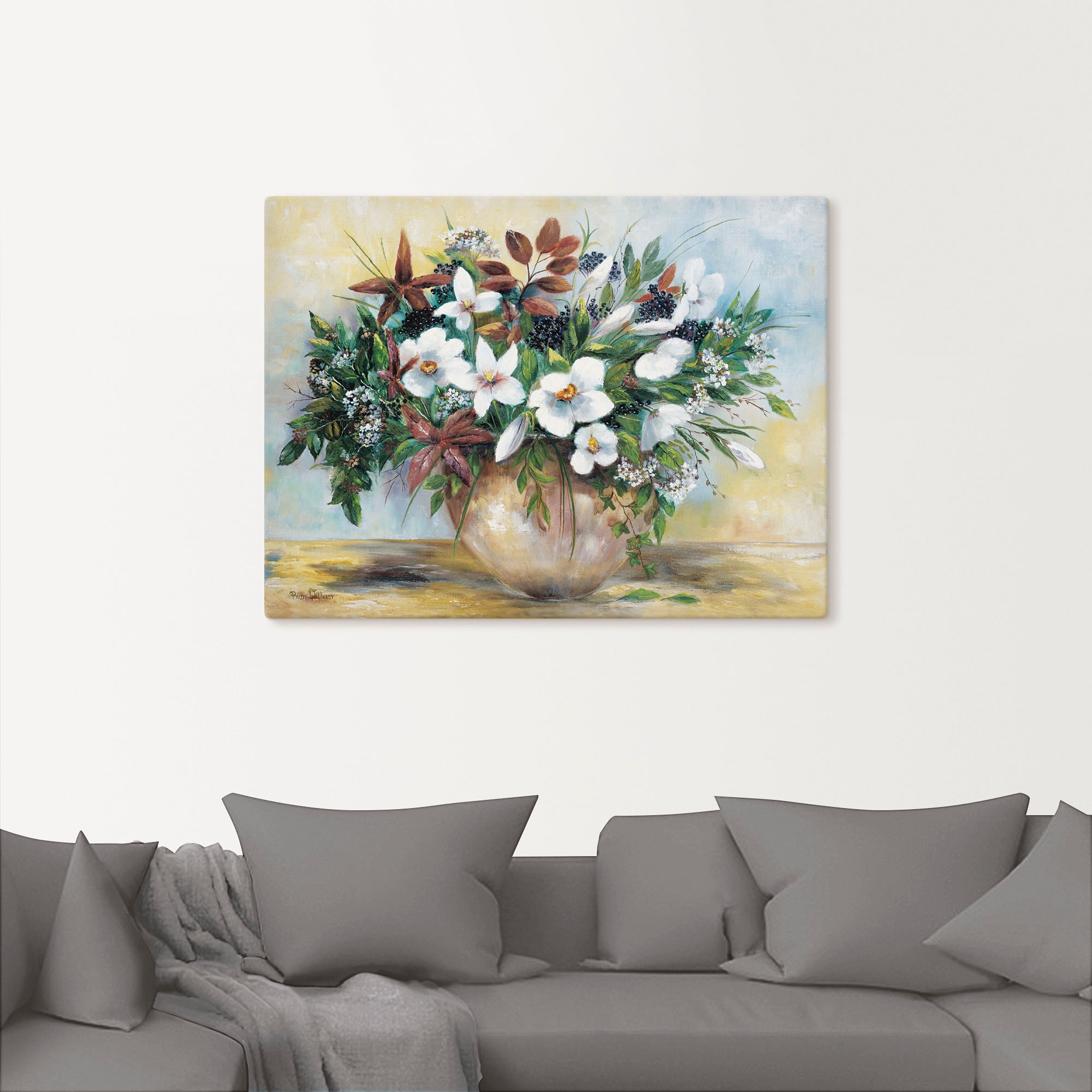 Artland Leinwandbild »Grosszügige Blüten«, Blumen, (1 St.), auf Keilrahmen gespannt