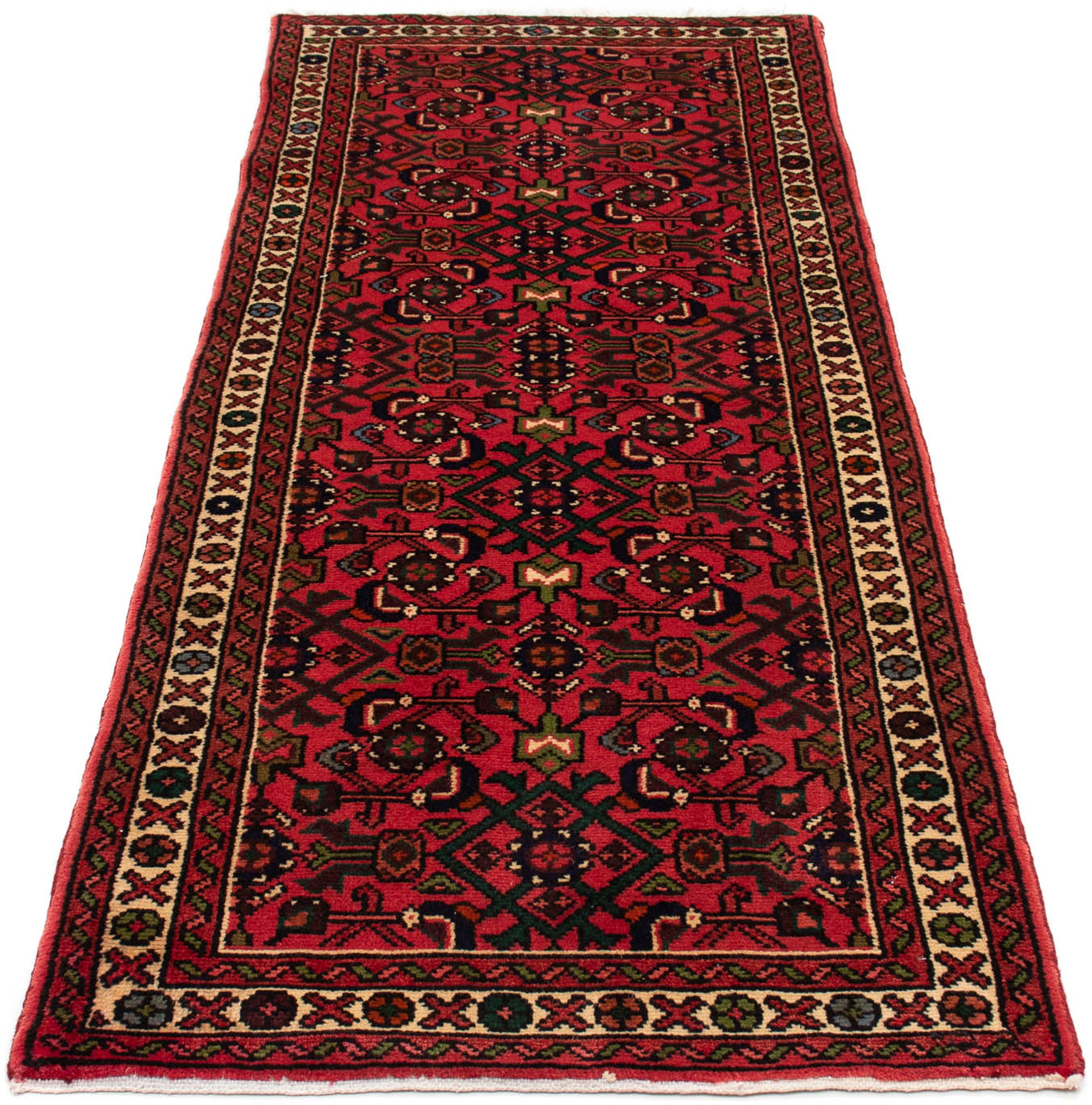 Image of morgenland Orientteppich »Perser - Nomadic - 192 x 75 cm - dunkelrot«, rechteckig, 10 mm Höhe, Wohnzimmer, Handgeknüpft, Einzelstück mit Zertifikat bei Ackermann Versand Schweiz