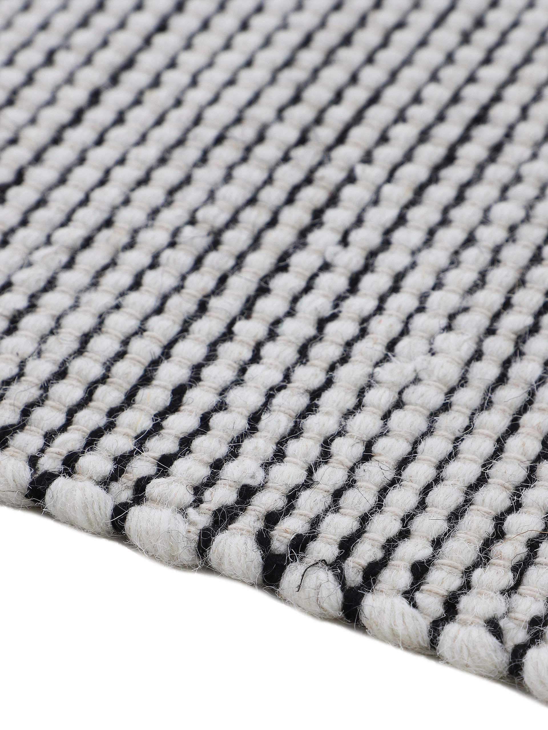 carpetfine Wollteppich »Mona«, rechteckig, 5 mm Höhe, Wolle, Wendeteppich aus Wolle/Baumwolle, Wohnzimmer
